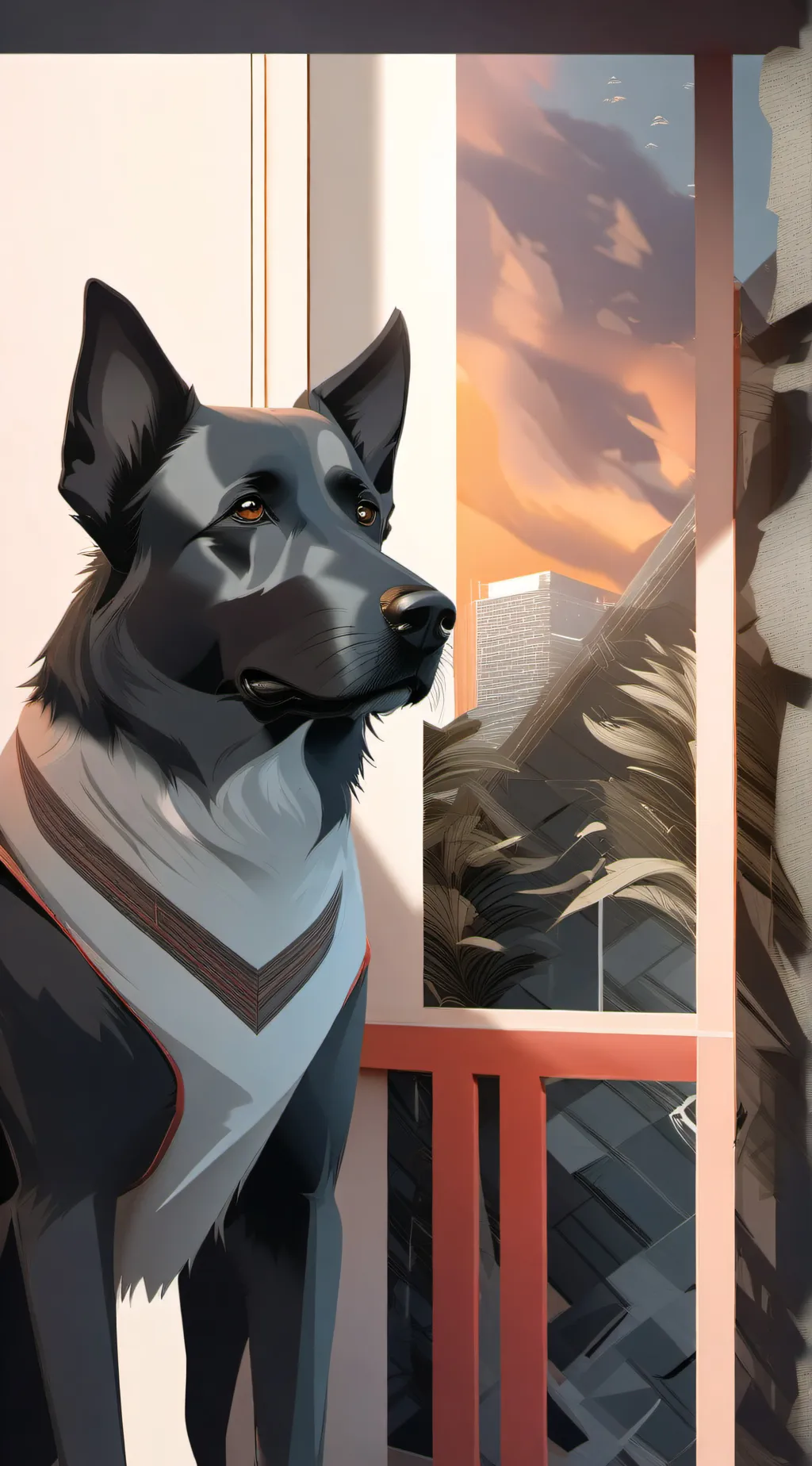 ai character: K9 background