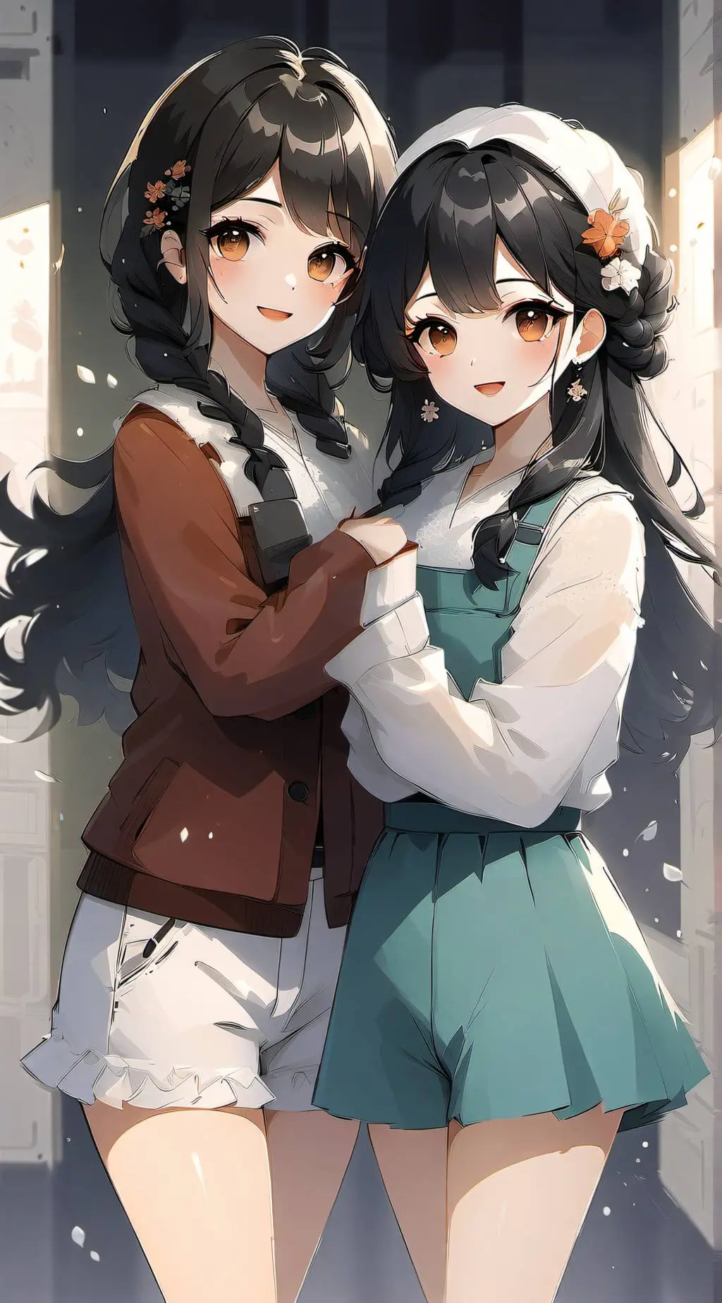 ai character: Ellie and immy background