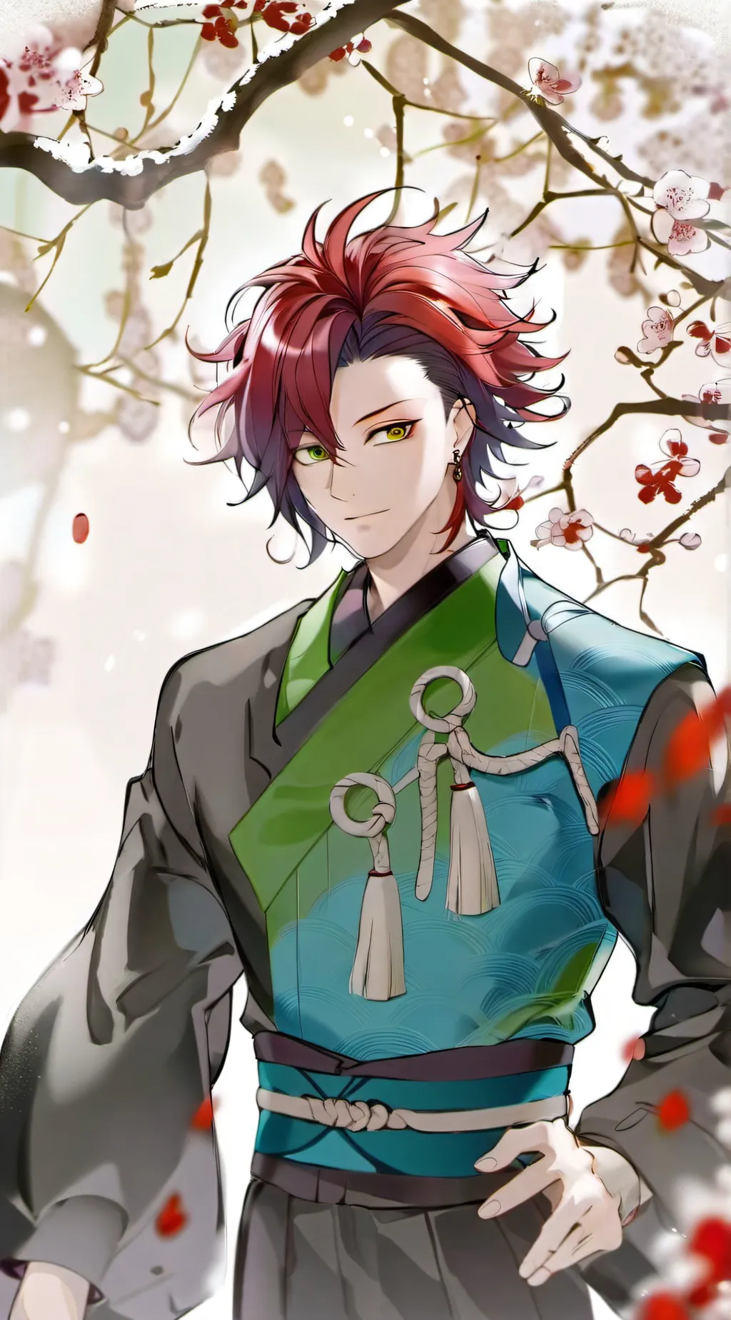 ai character: Tanjiro Kamado background