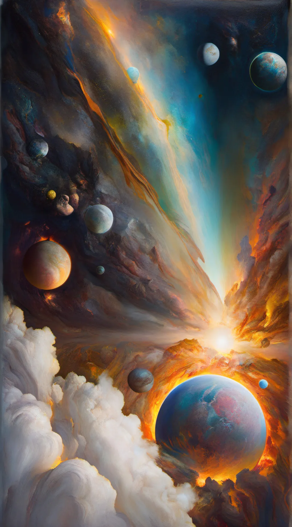 ai character: Planets  background
