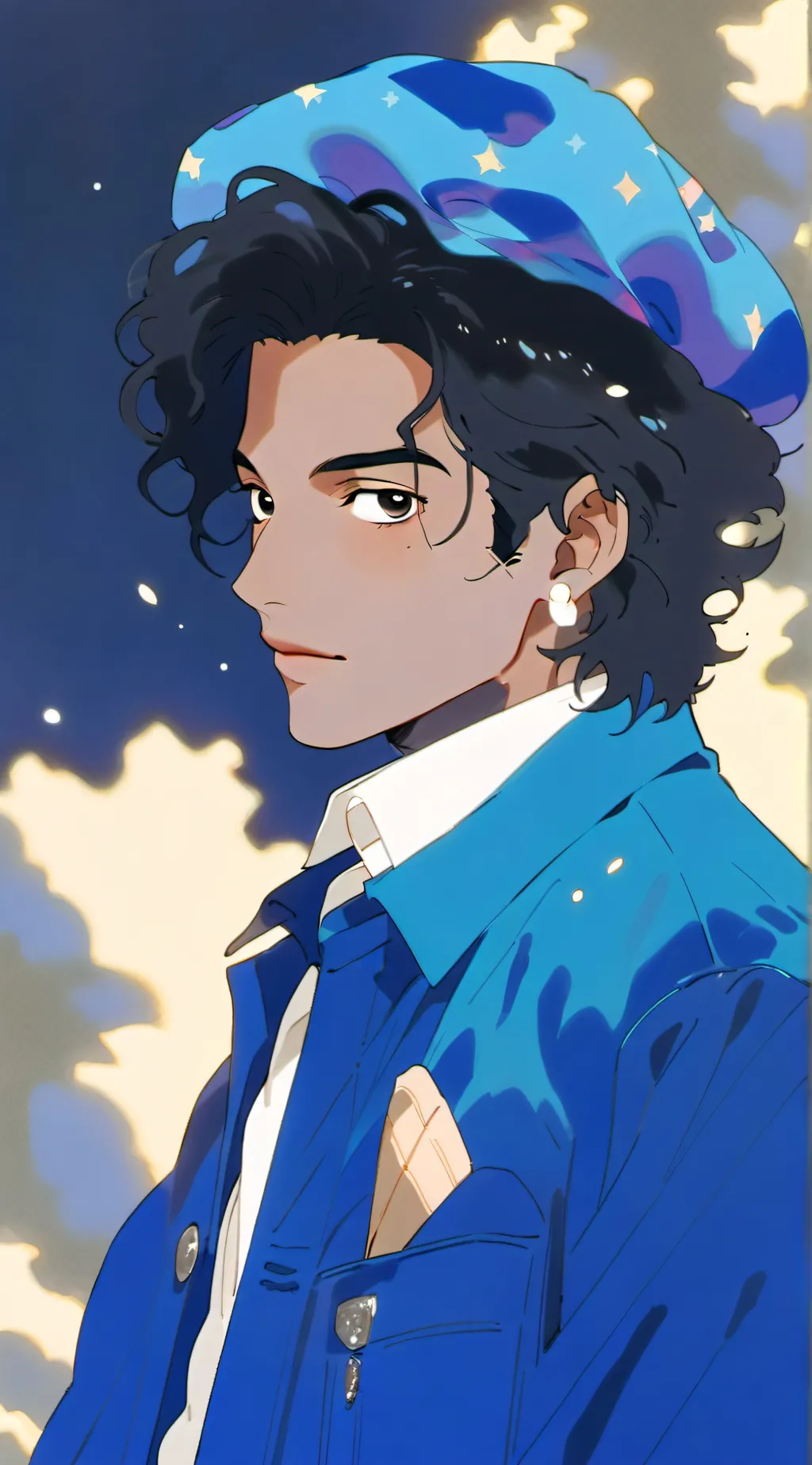 ai character: Michael Jackson  background
