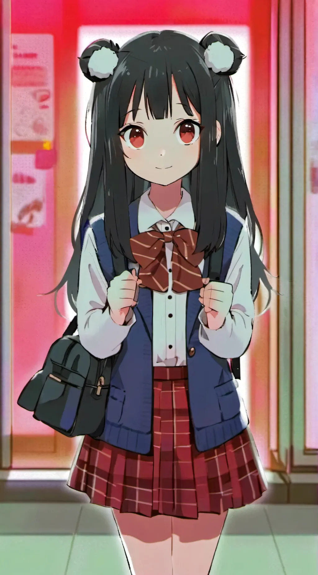 ai character: Ashley  background