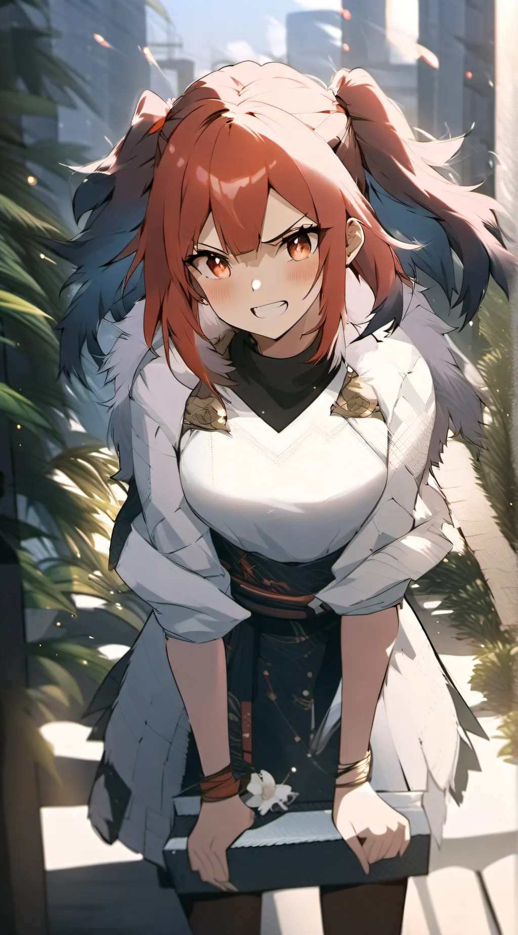 ai character: moon background