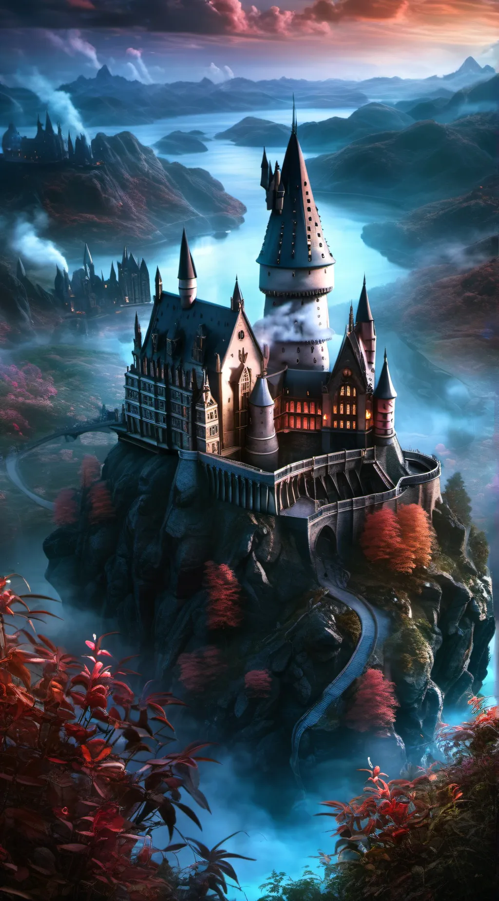 ai character: Hogwarts👓⚡🏰 background