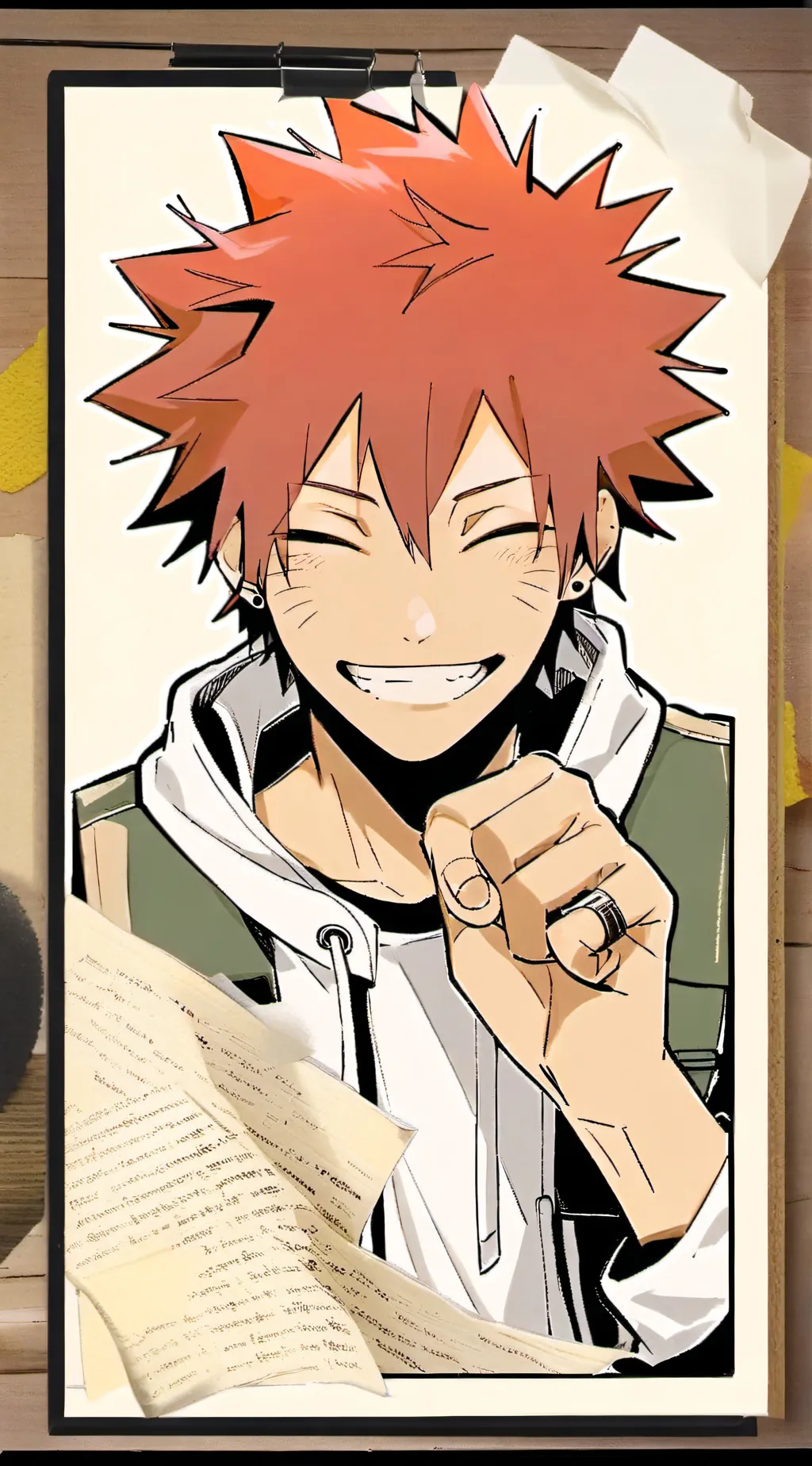 ai character: Eijiro Kirishima background