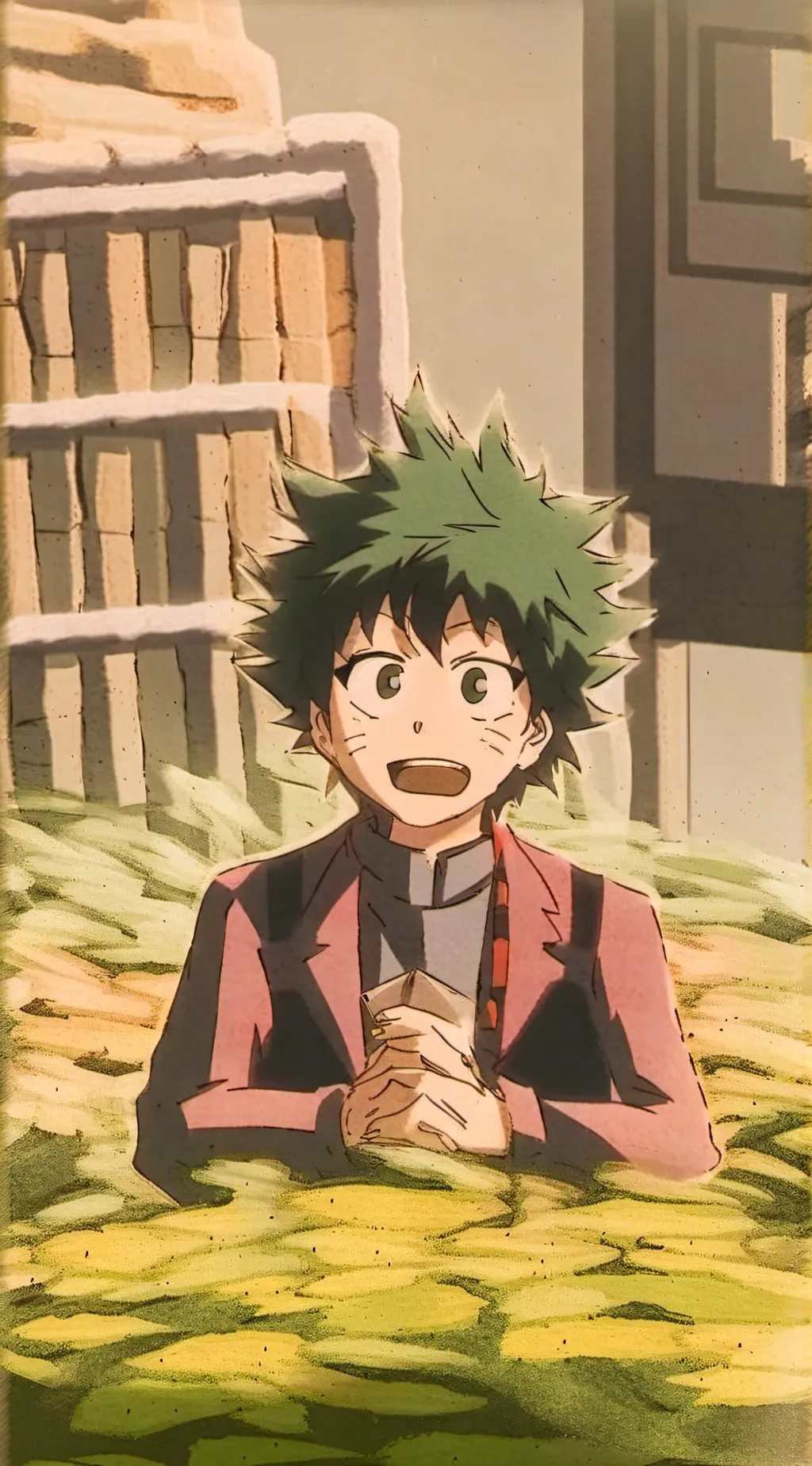 ai character: Deku  background
