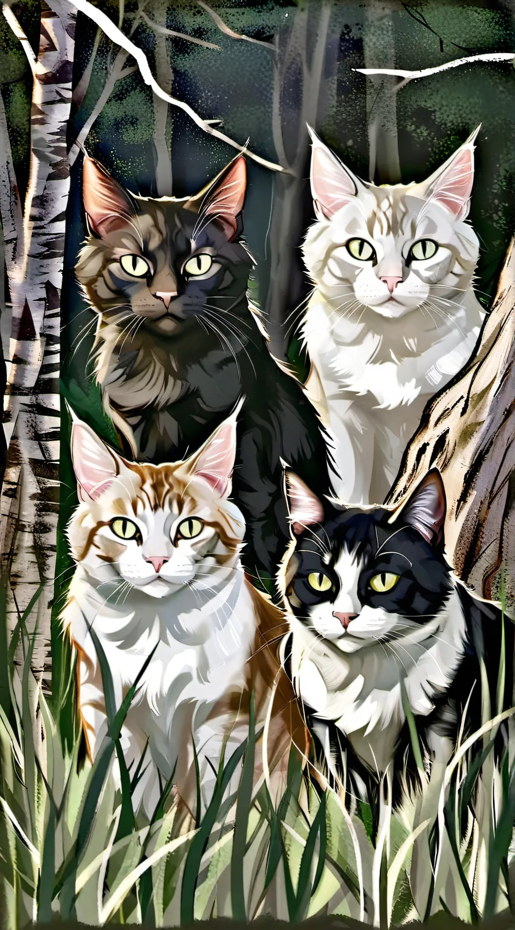 ai character: Warrior cats! background