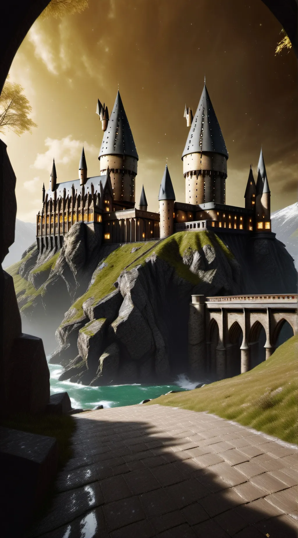 ai character: Hogwarts background