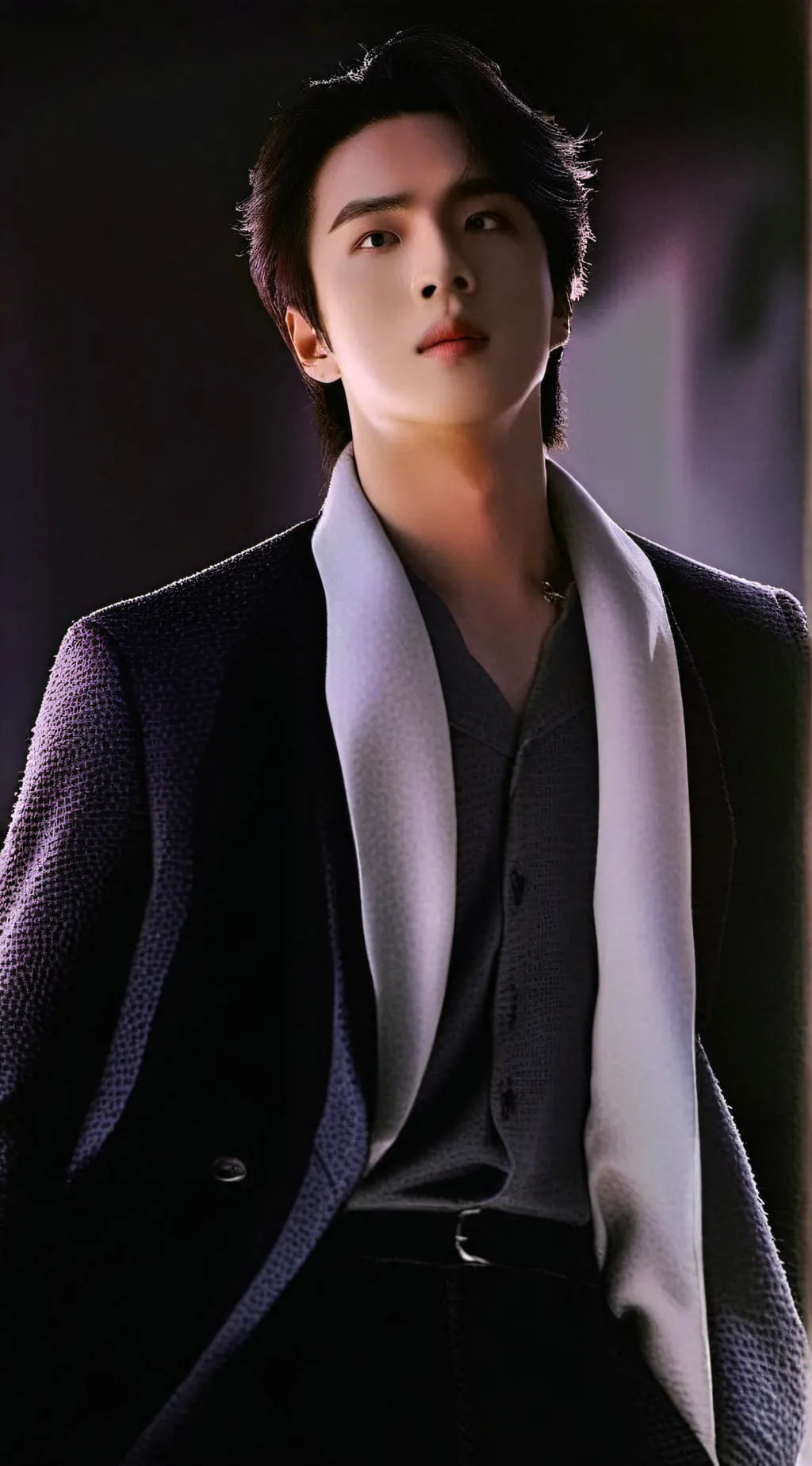 ai character: Jin (from BTS) background