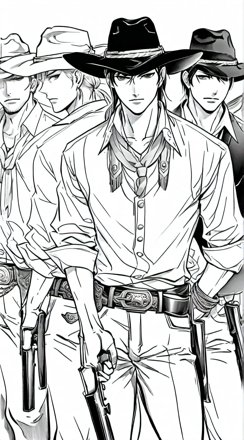 ai character: Van der linde gang background