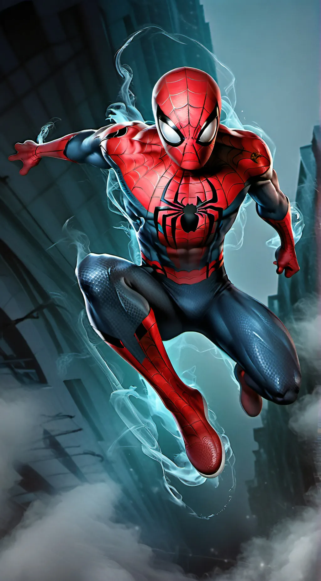 ai character: Spider-man/ Peter  background