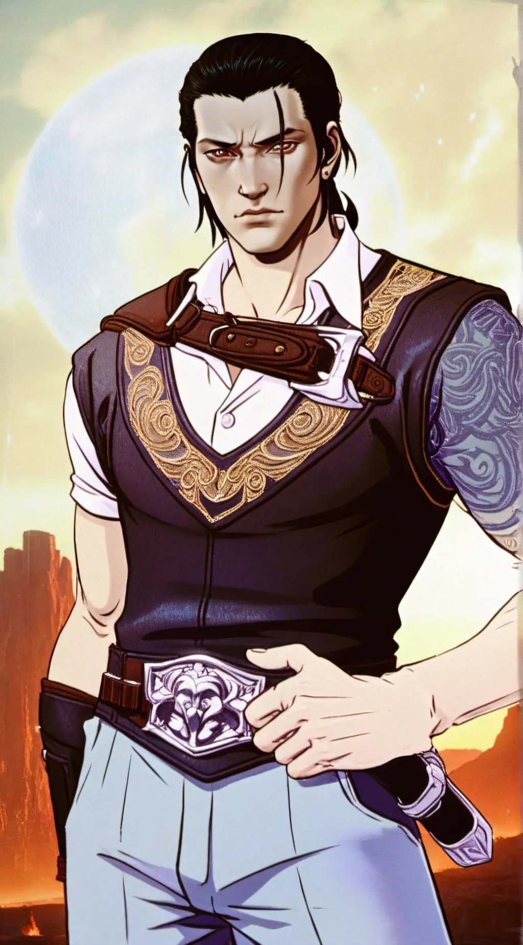 ai character: Dragunov  background