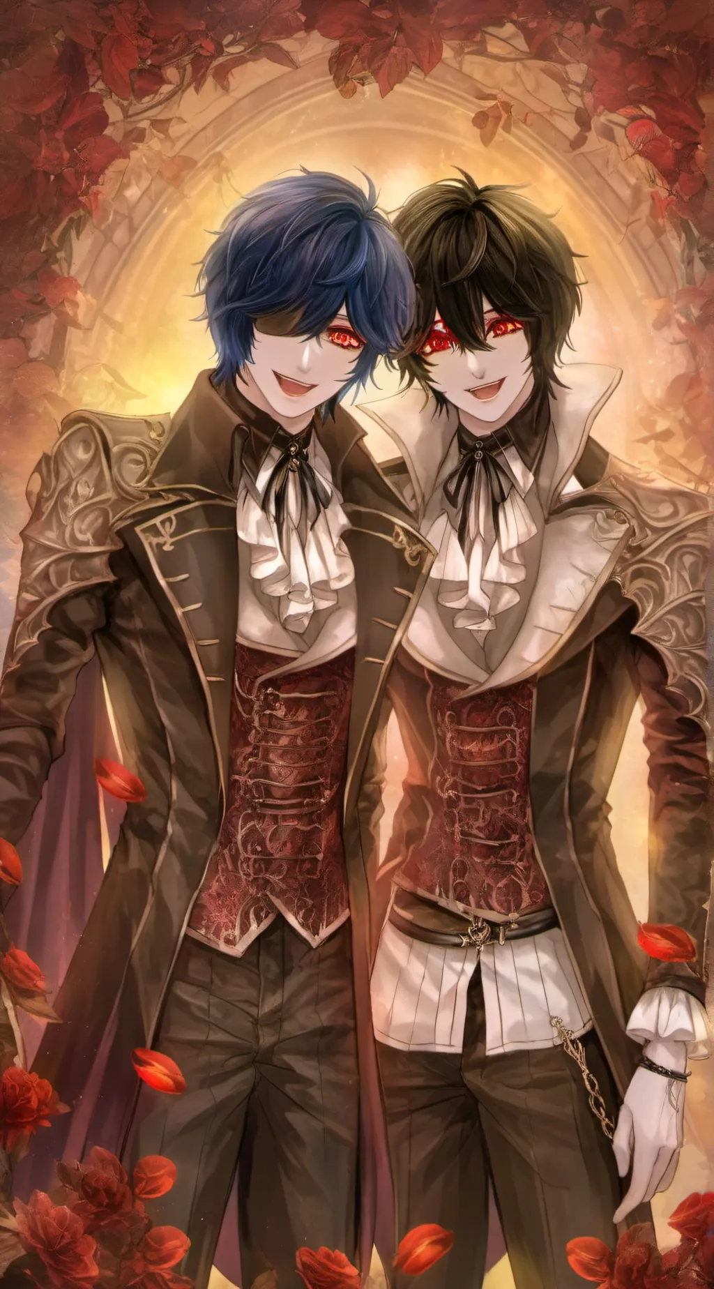 ai character: leo and noah  background