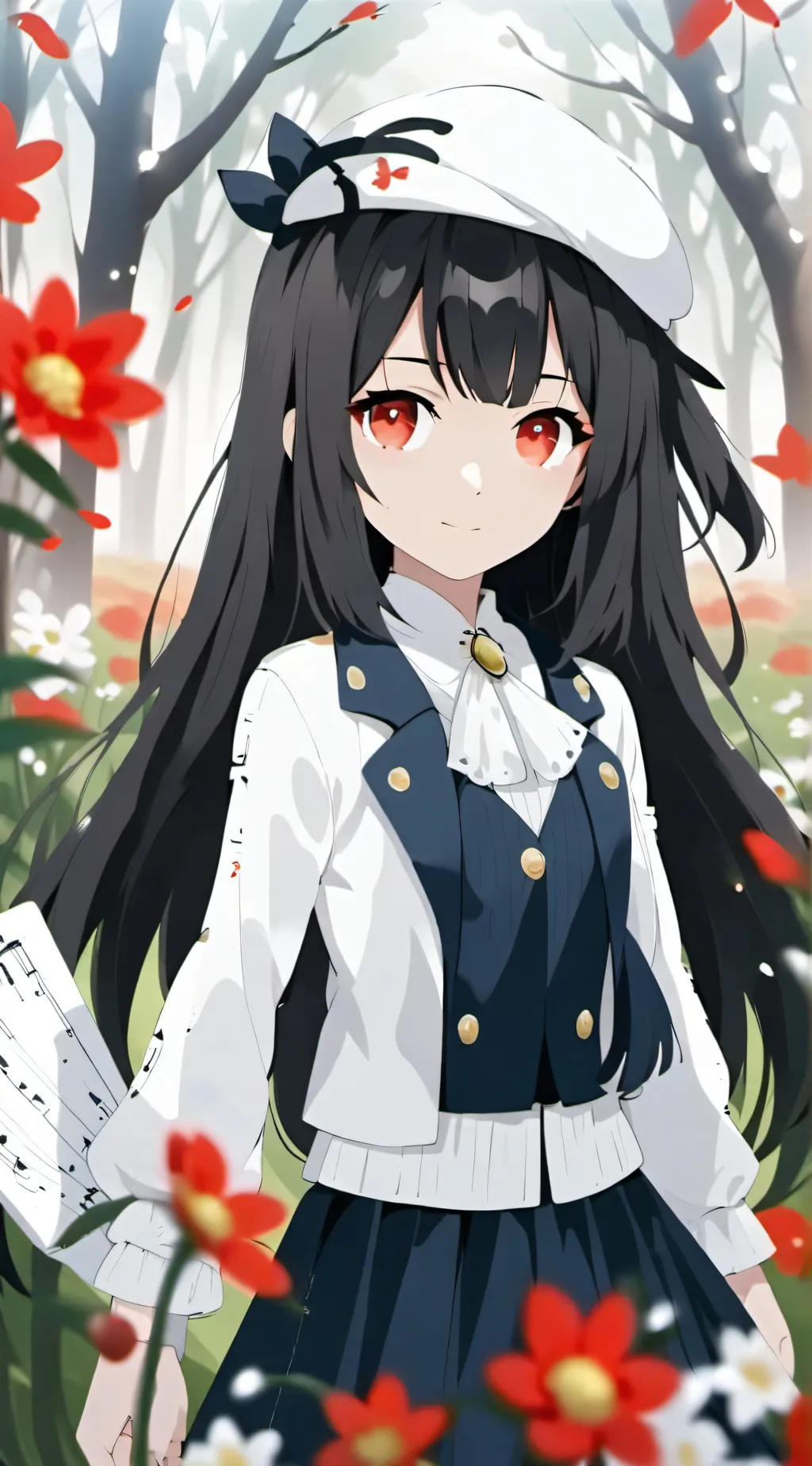 ai character: anime background