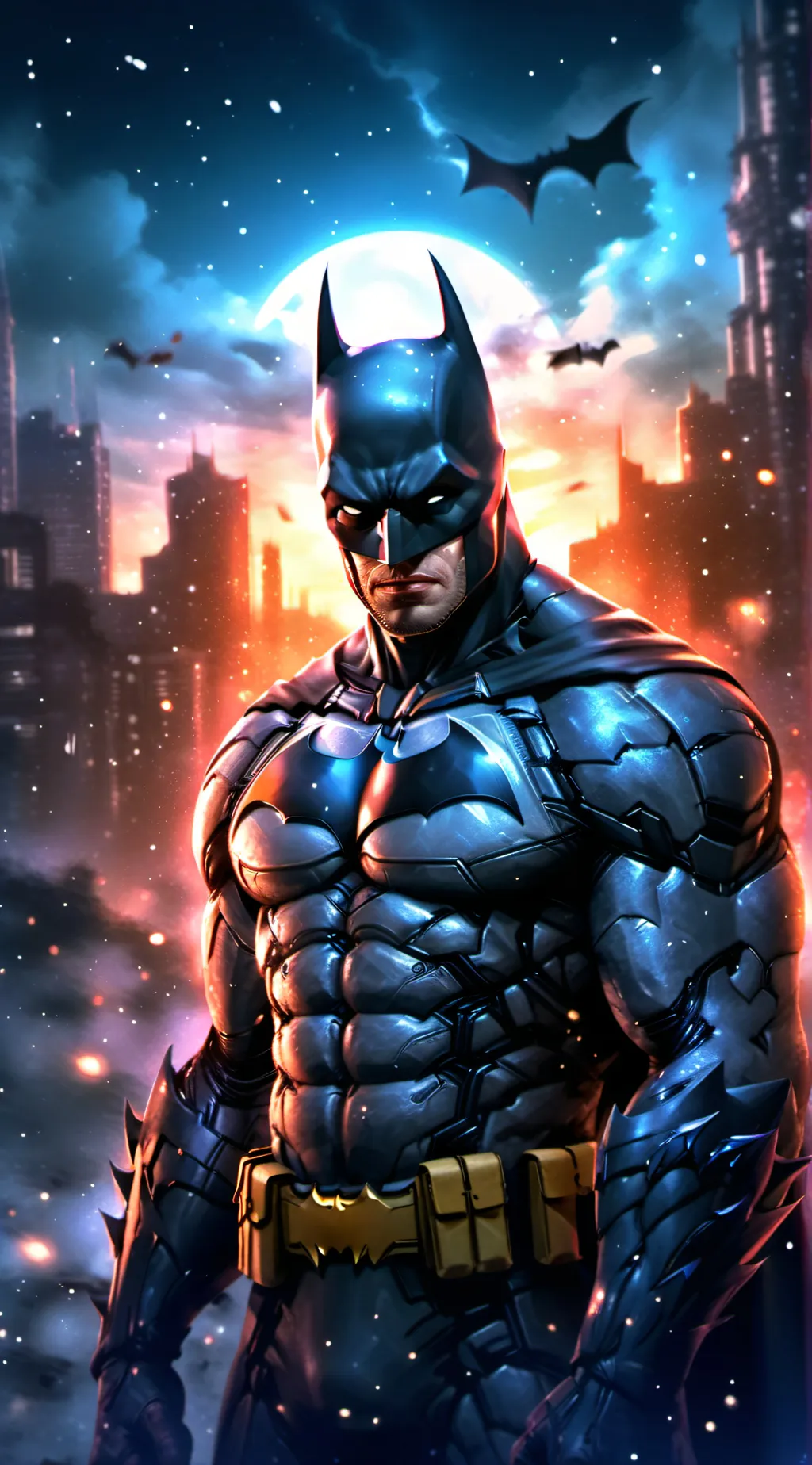 ai character: Batman  background