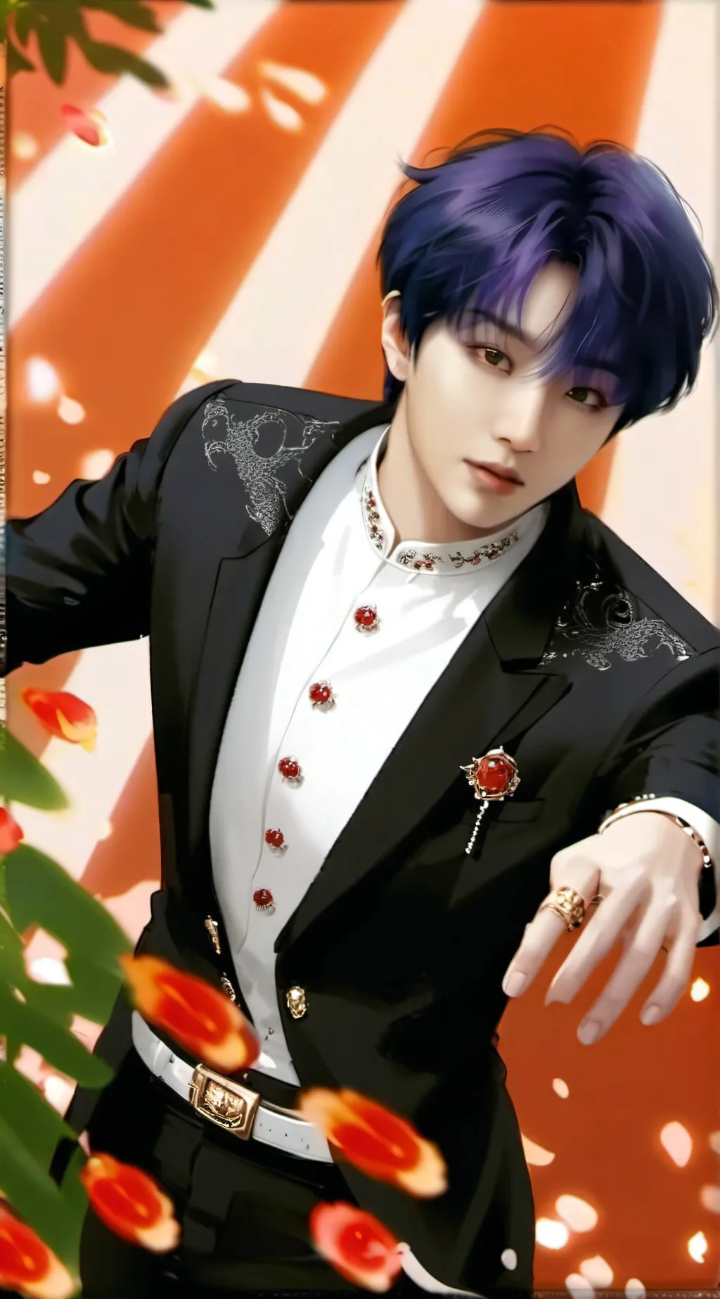 ai character: Stray kids  background