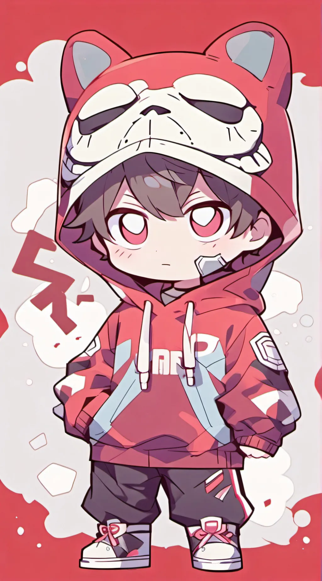 ai character: Dream and technobl background