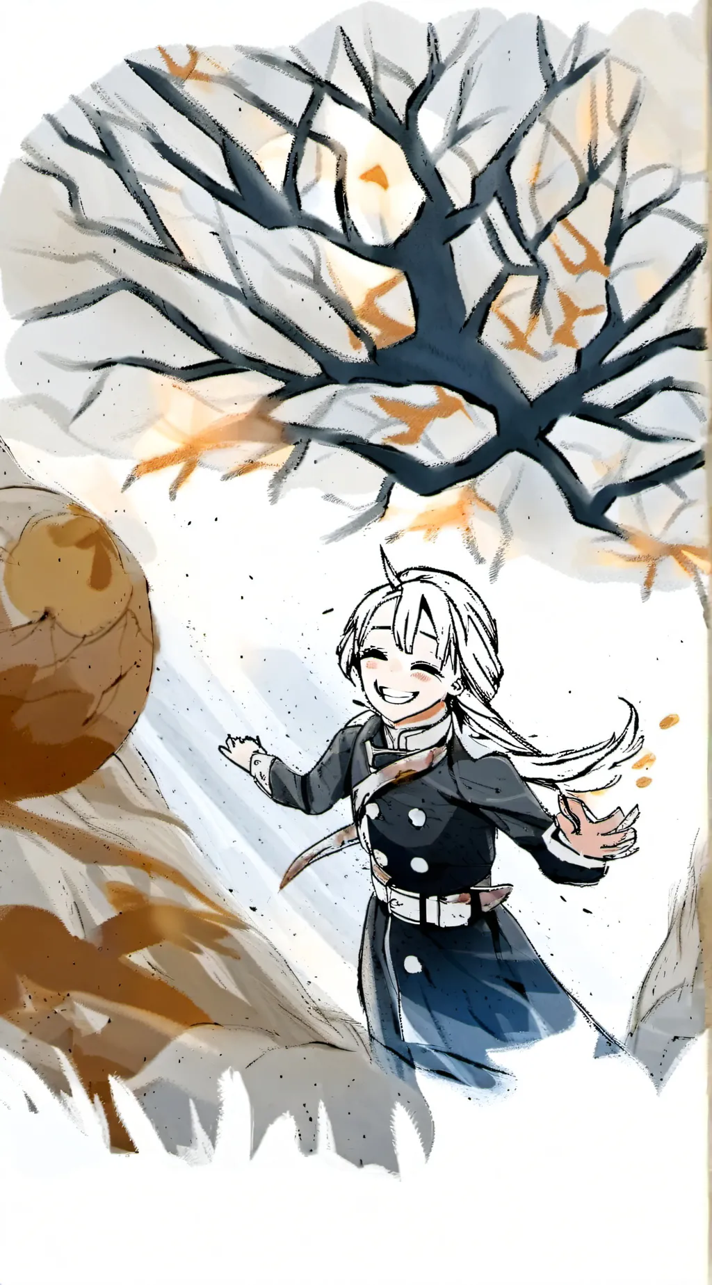 ai character: Hashira  background