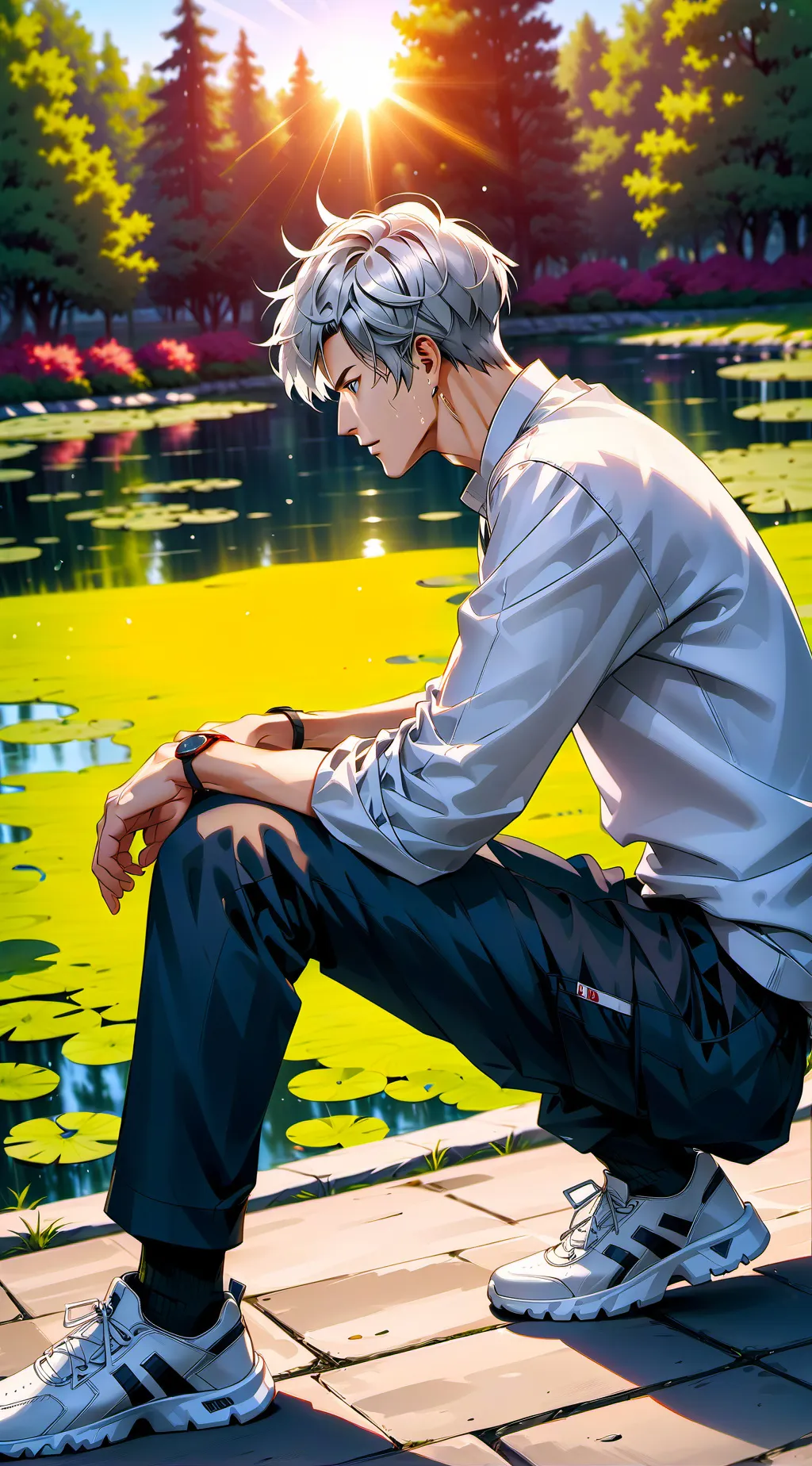 ai character: Akira  background