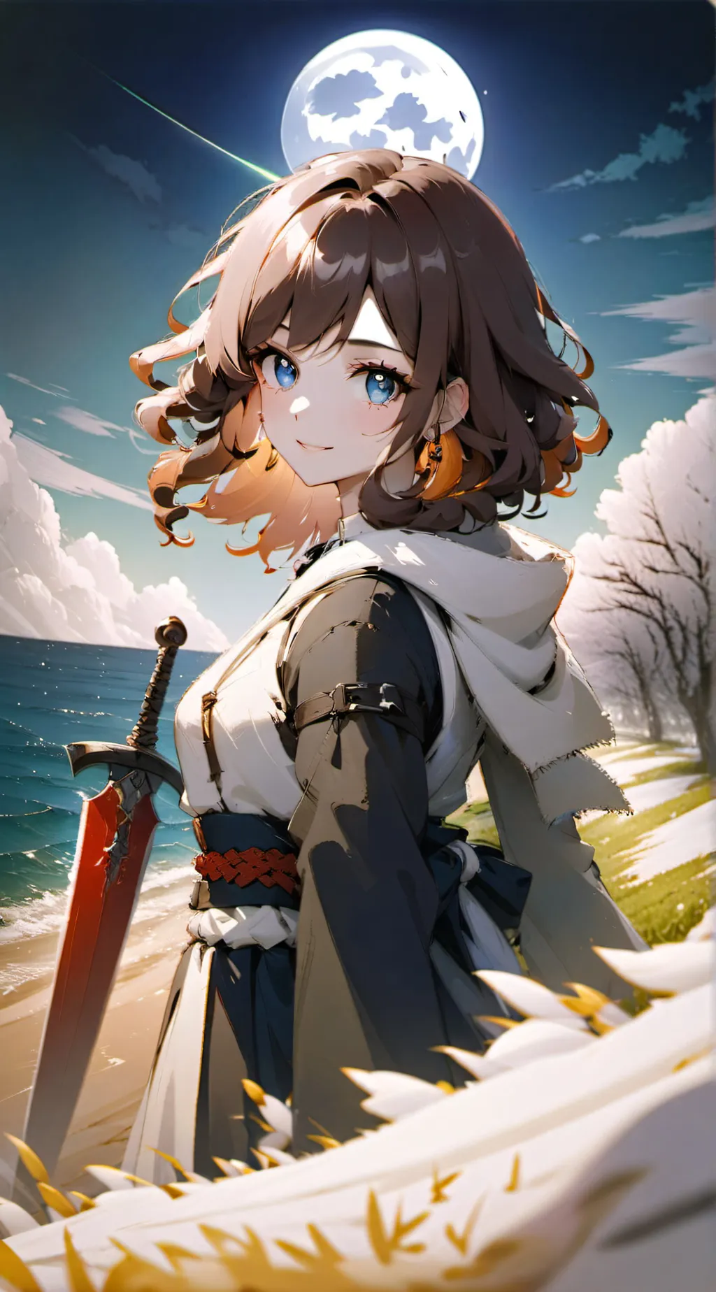 ai character: hashira🌕 background