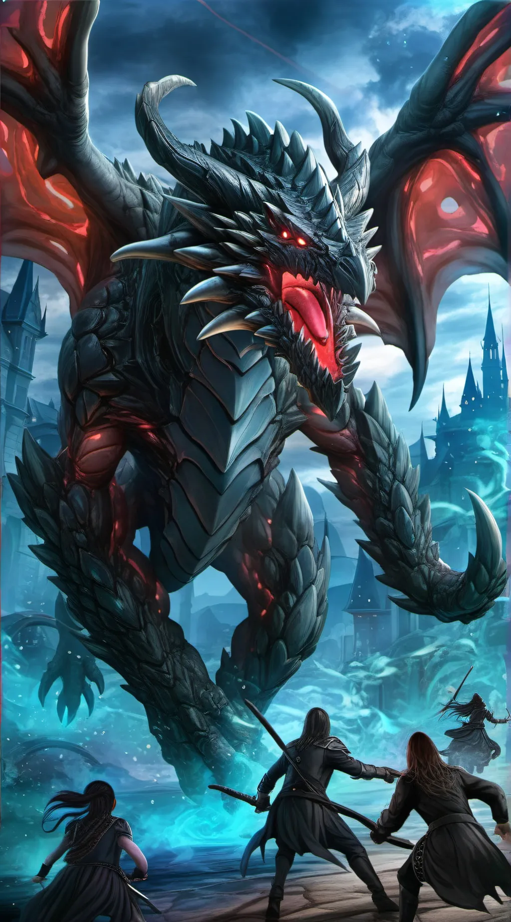 ai character: Dragon monster background