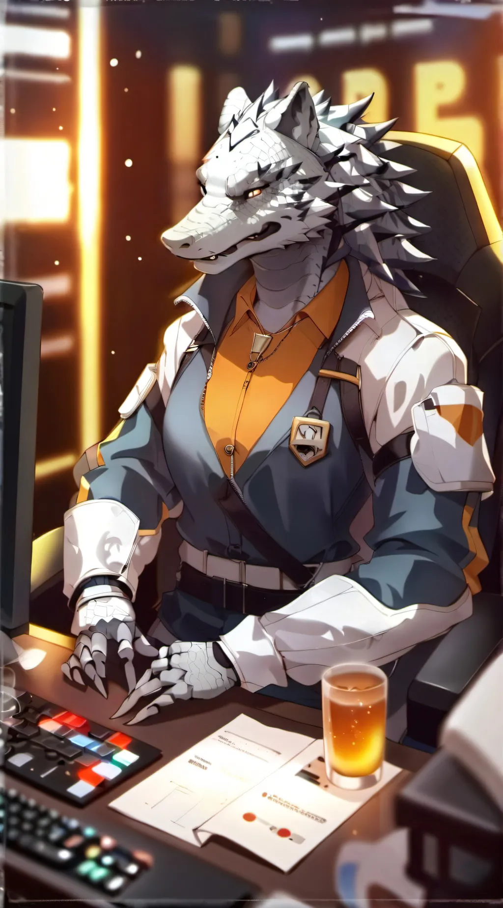 ai character: Francine  background