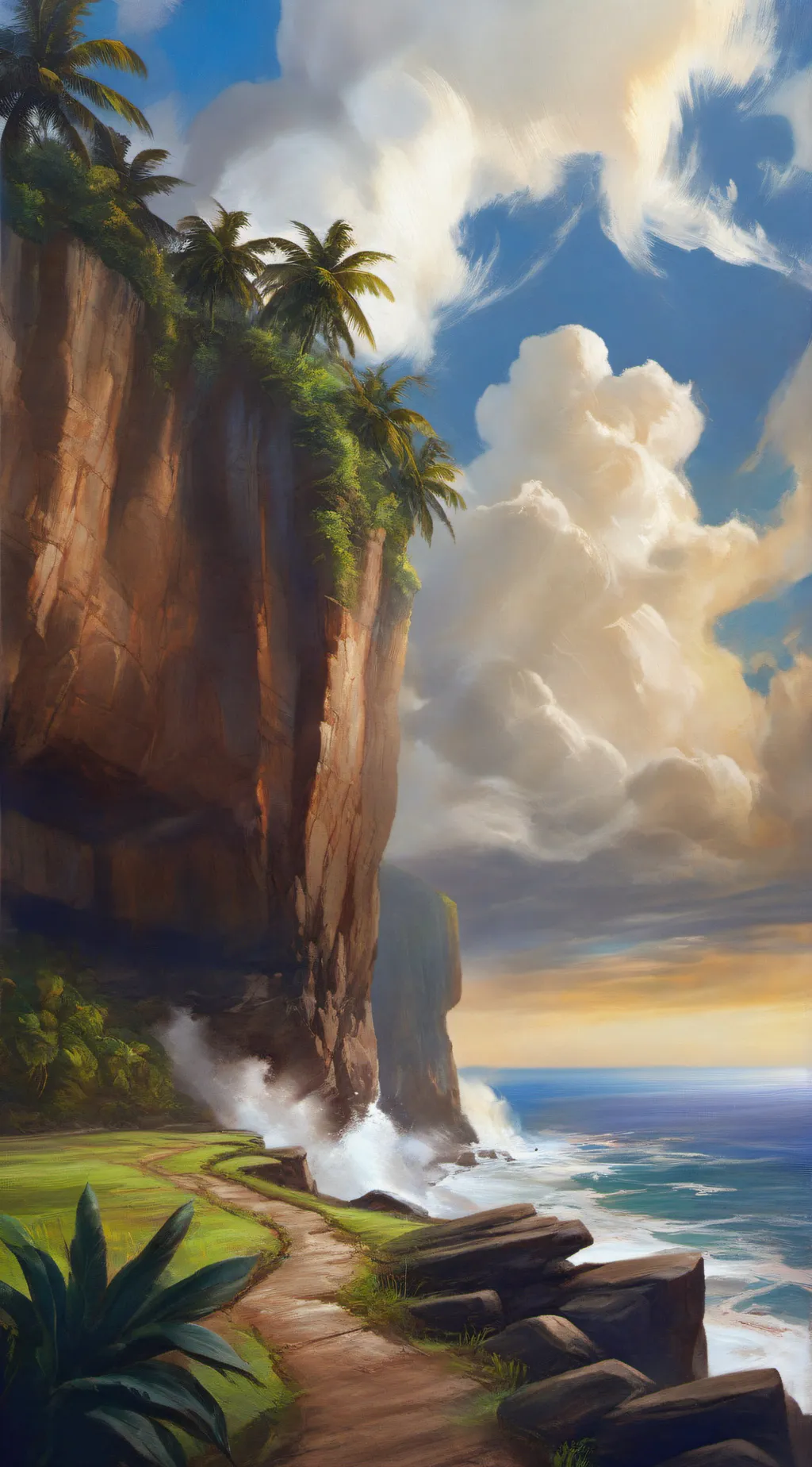 ai character: MHA visit Hawaii background