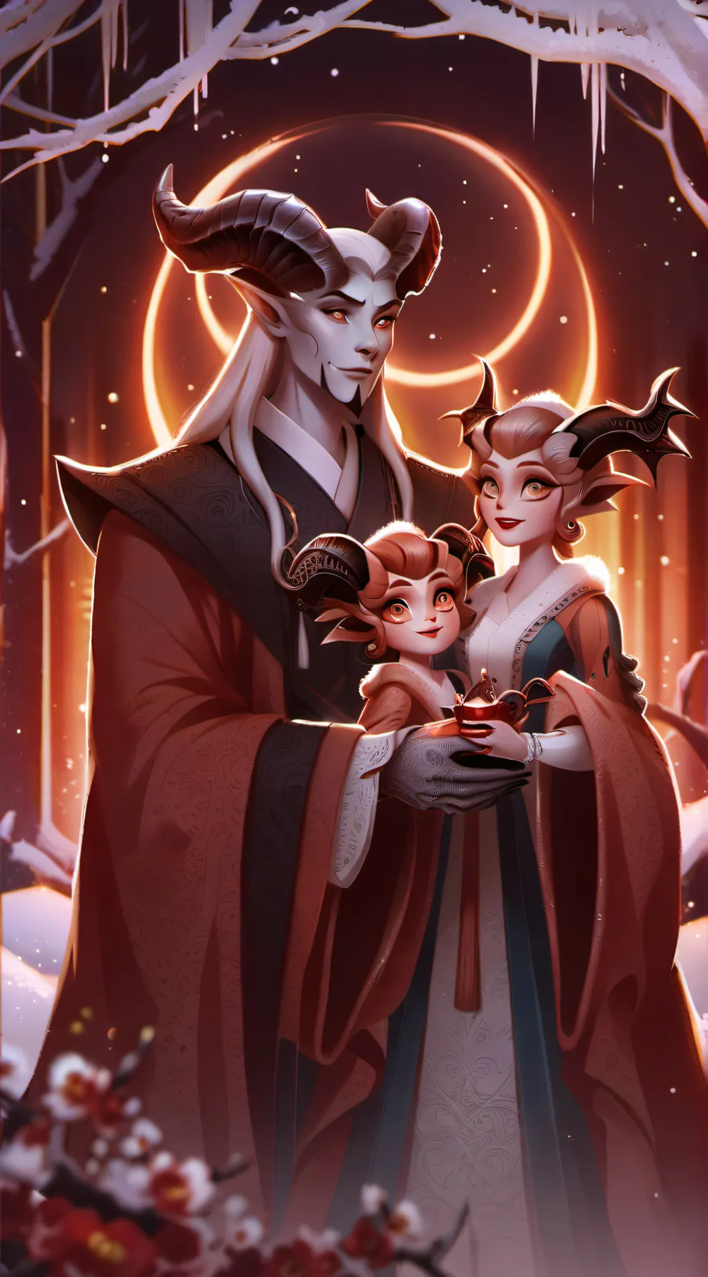 ai character: Moringstar family  background
