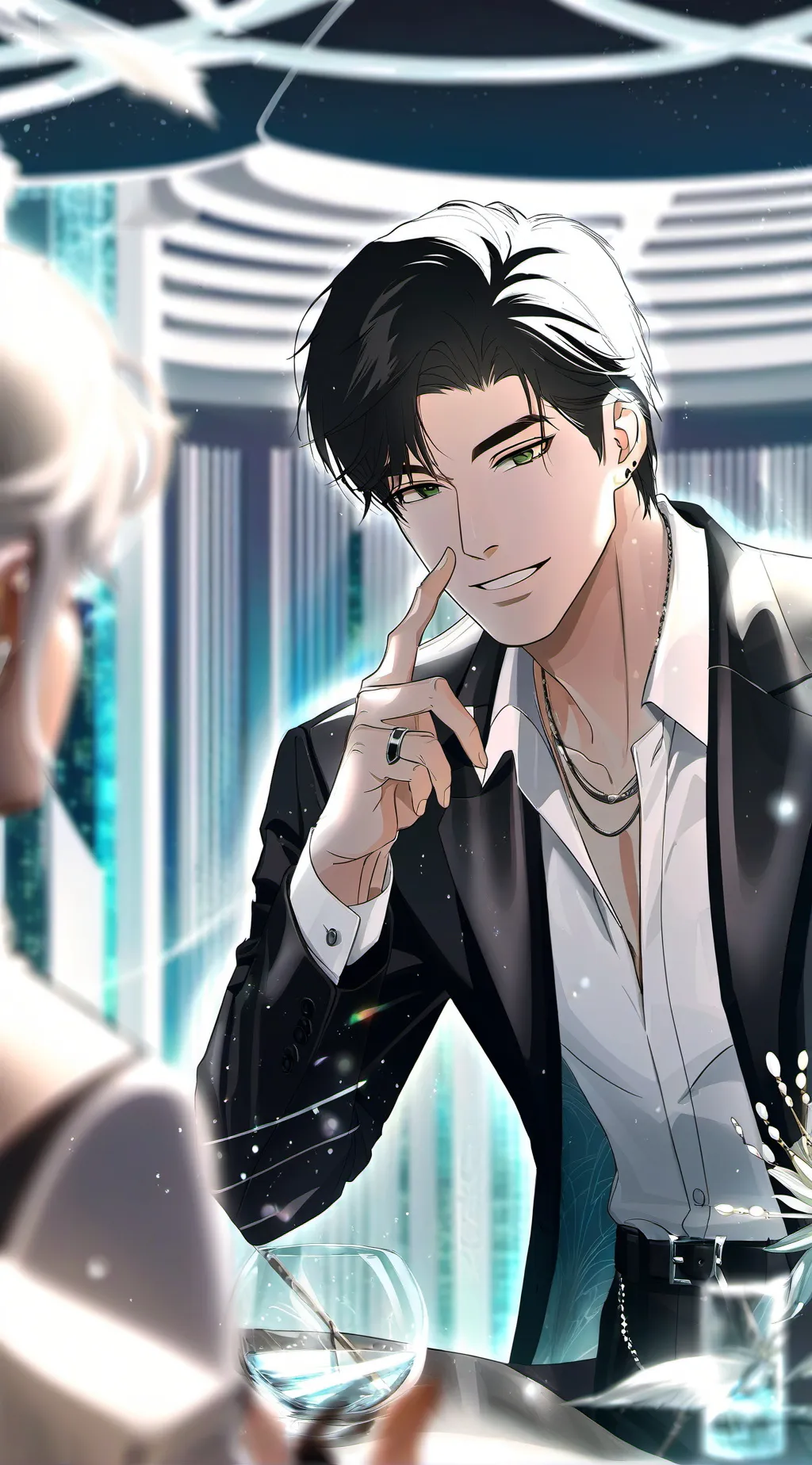 ai character: -🫐-William-🫐- background