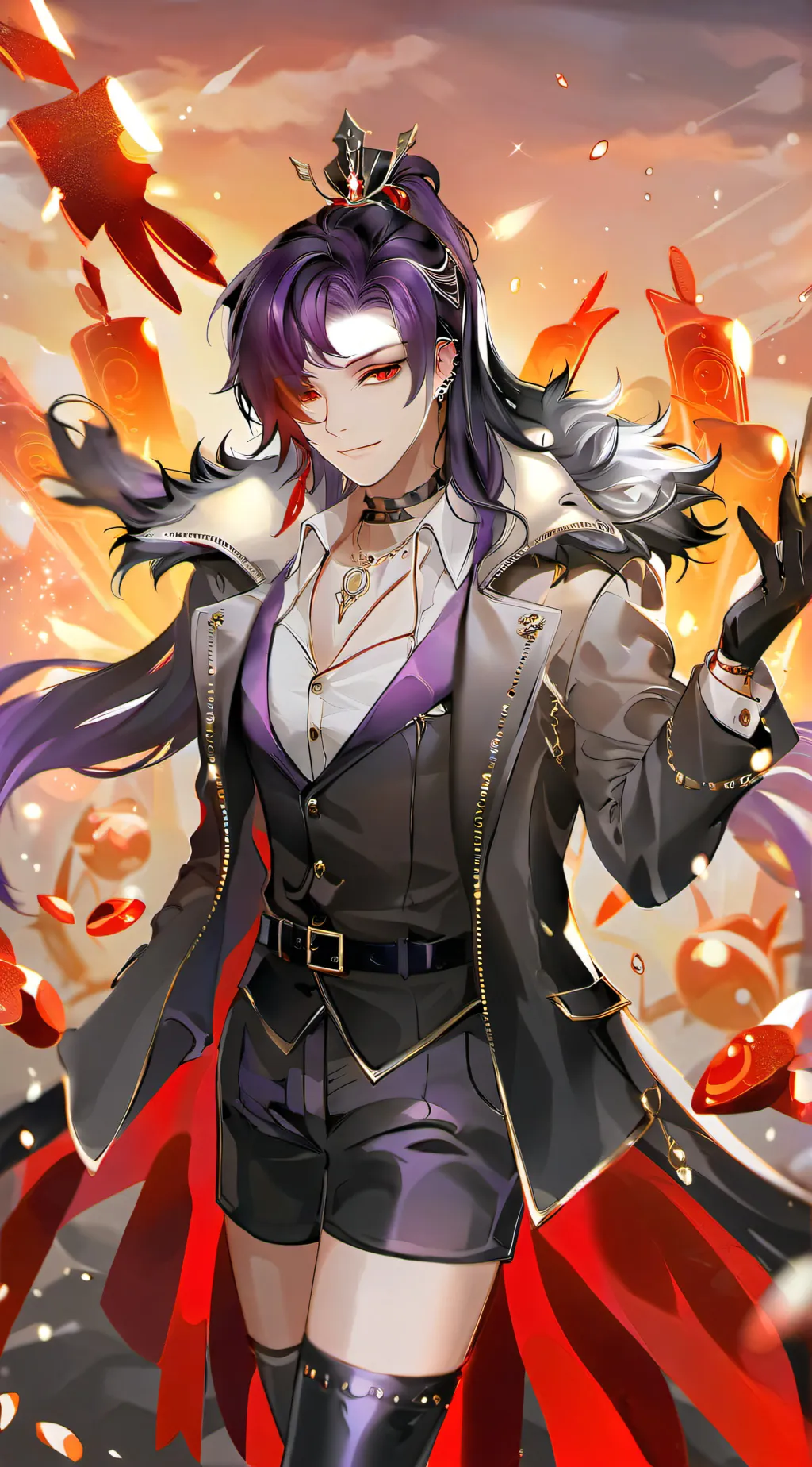 ai character: void queen Akeko background