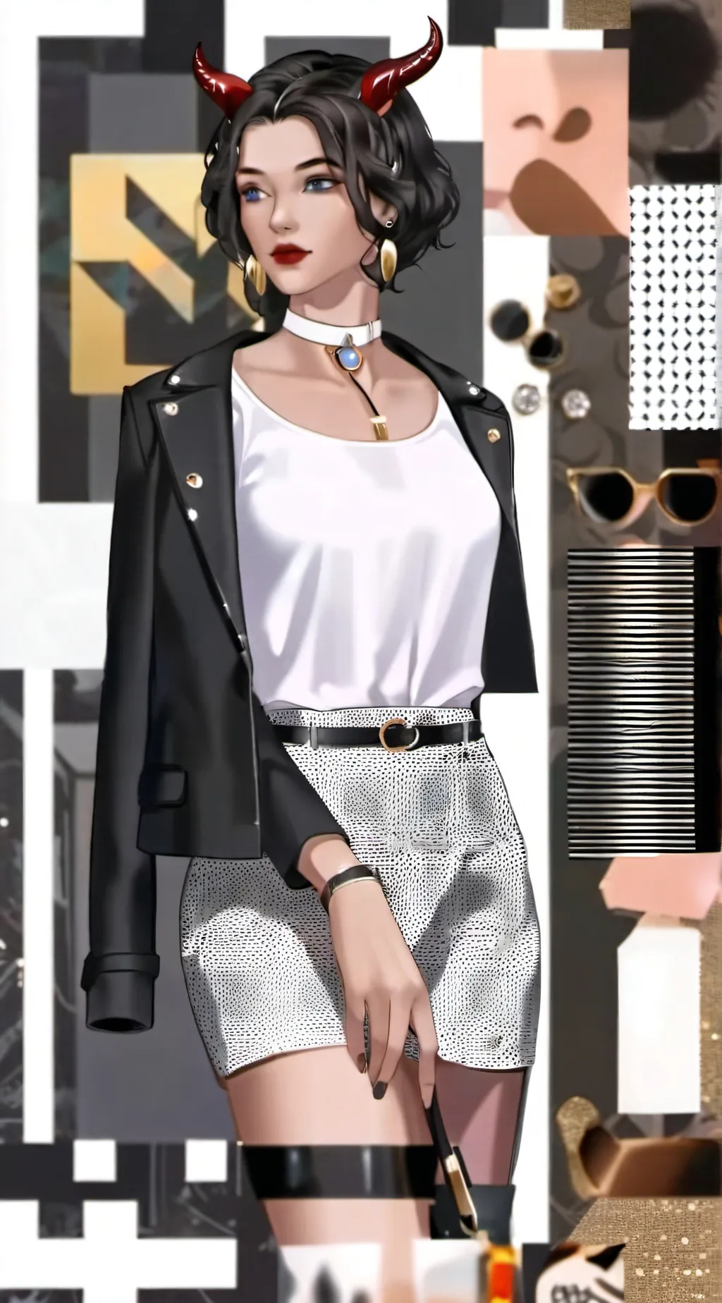 ai character: Dina Whitening  background