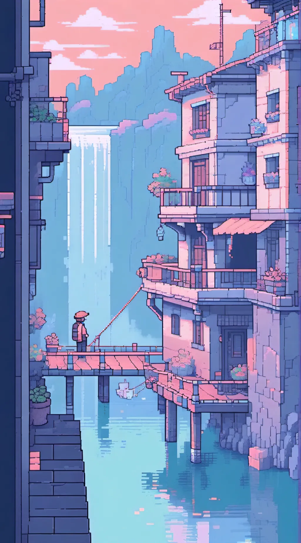 ai character: Dandys world background