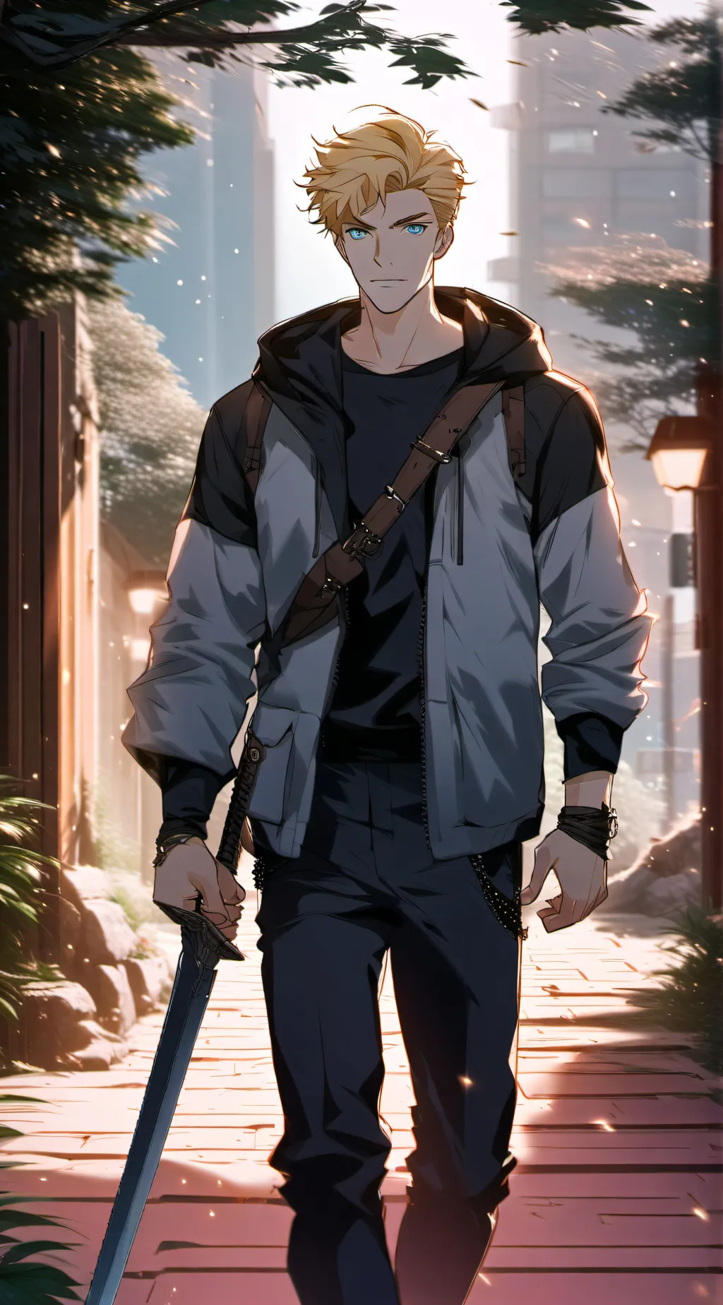 ai character: Luke castellan  background