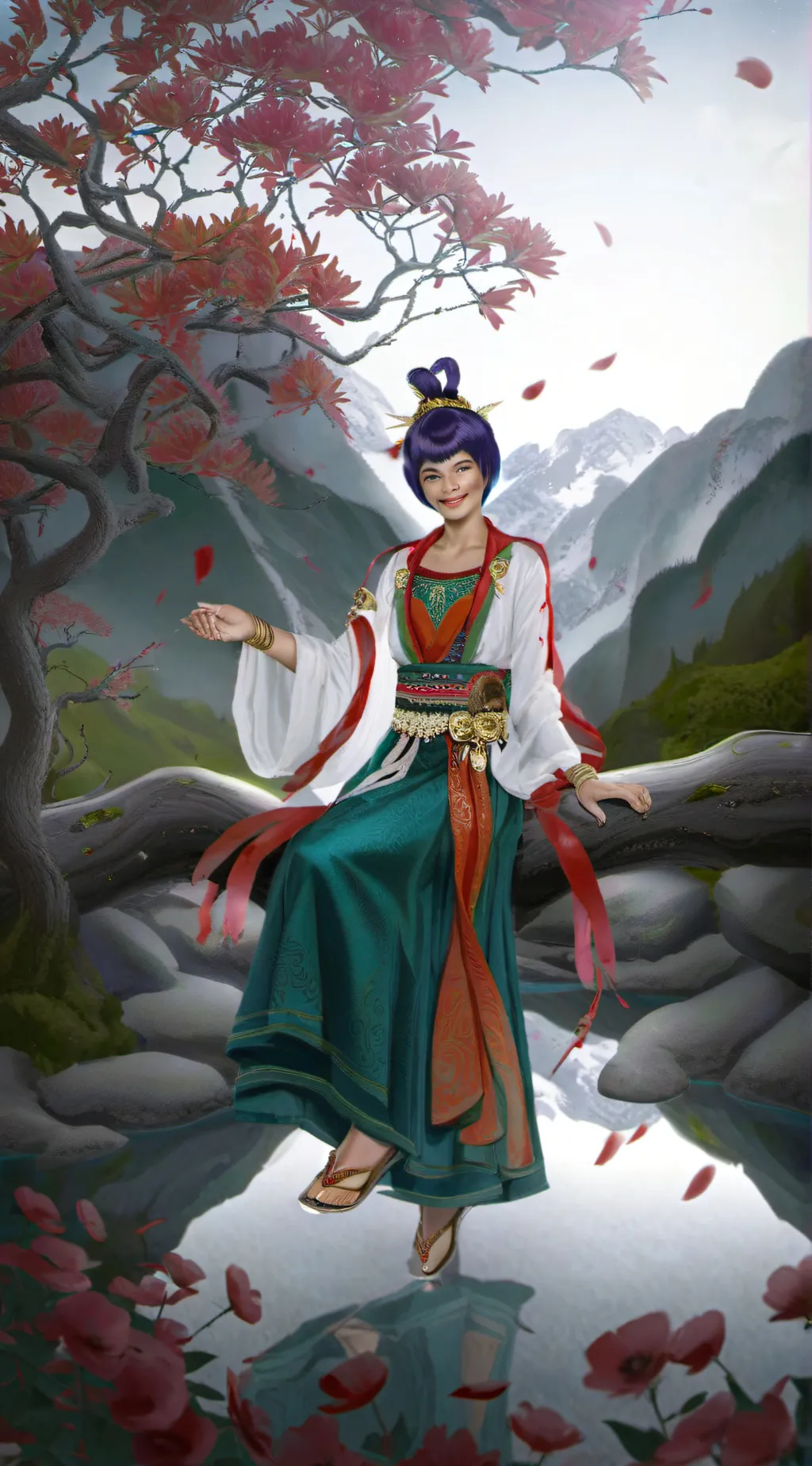 ai character: Off brand joy background