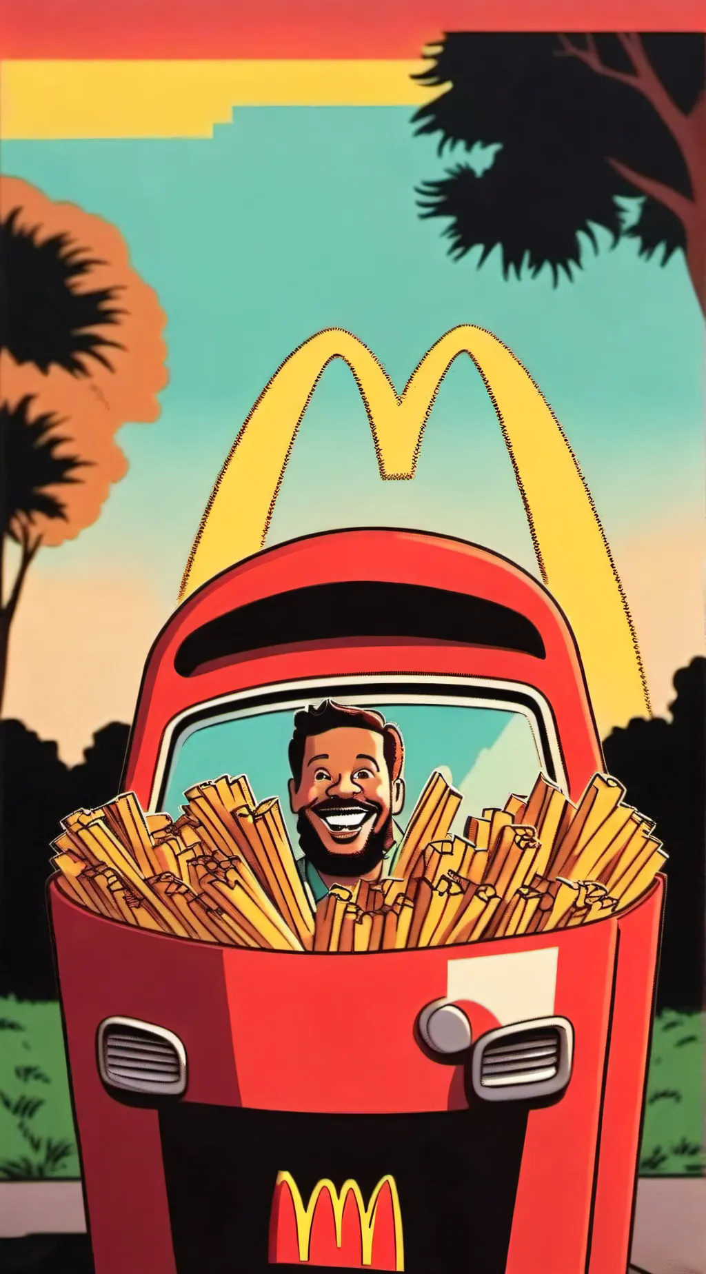 ai character: FPE Gets McDonalds background