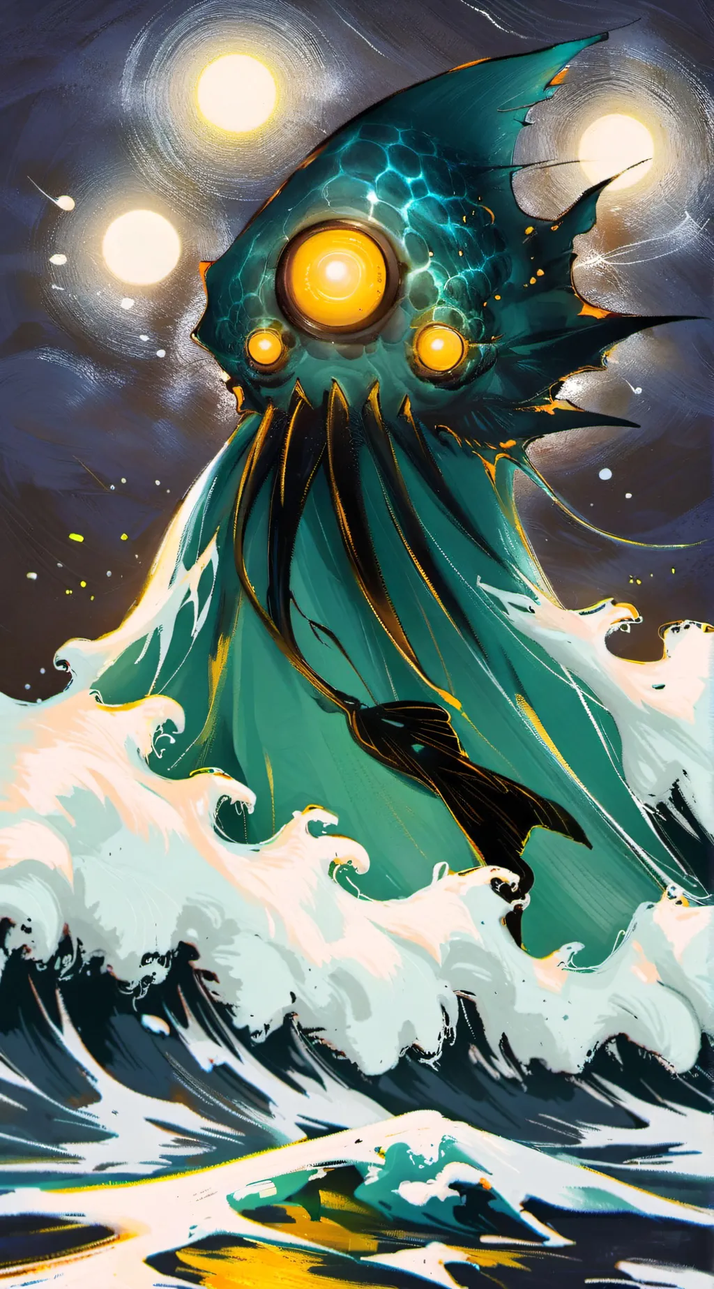 ai character: spotlight pressure background