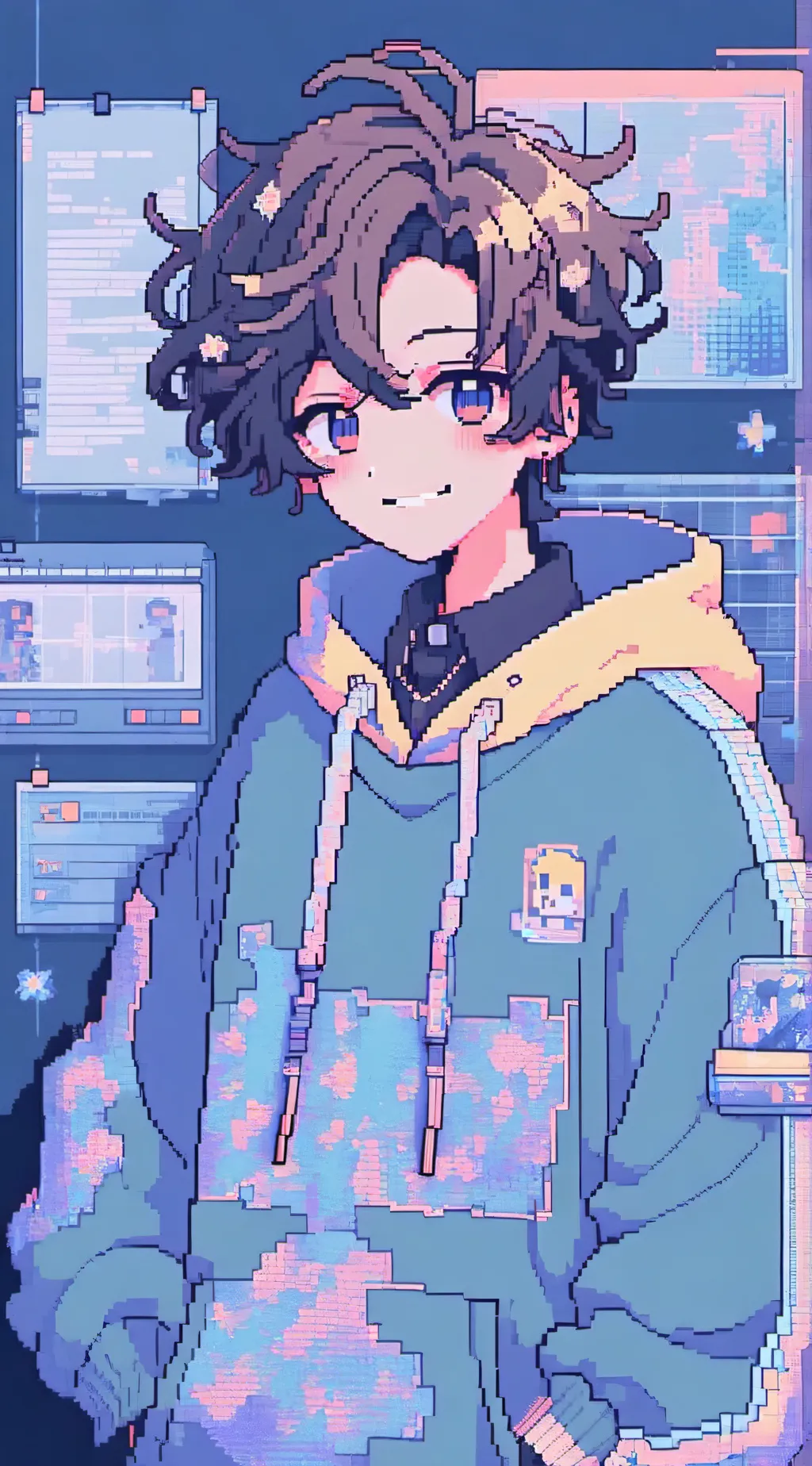 ai character: Glitch  background