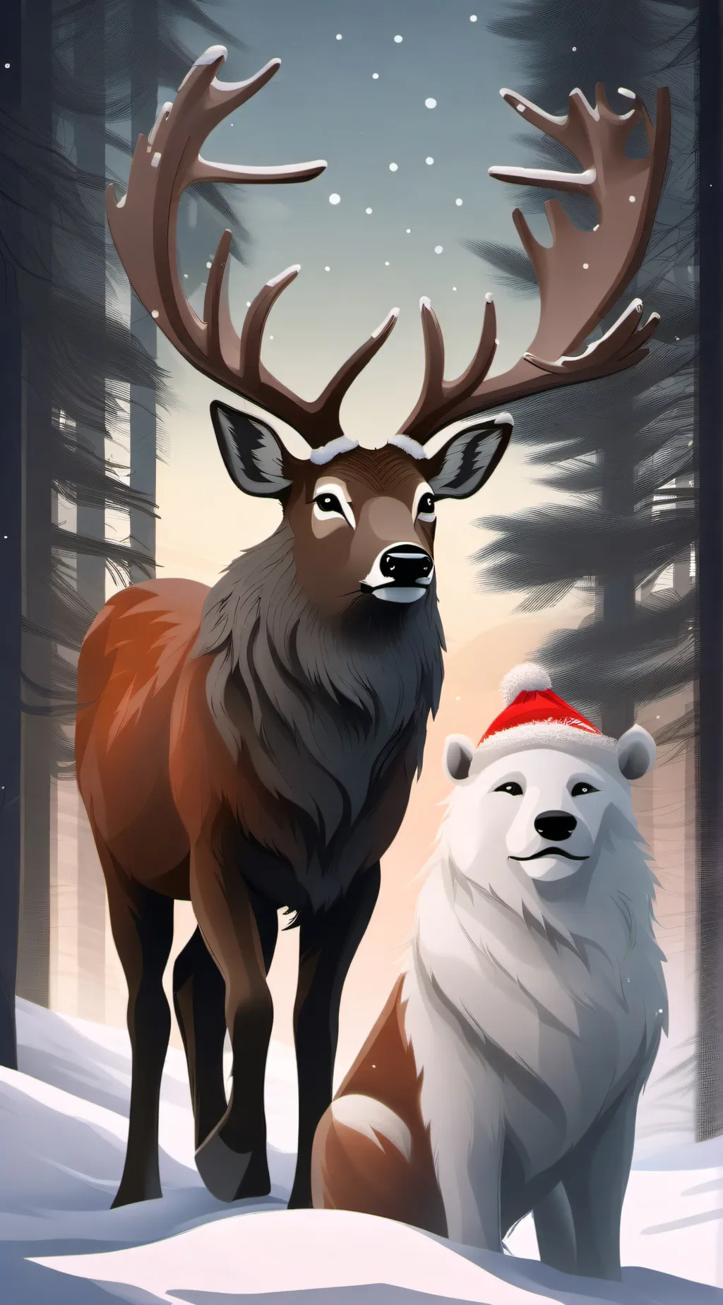 ai character: Rudolph reender background
