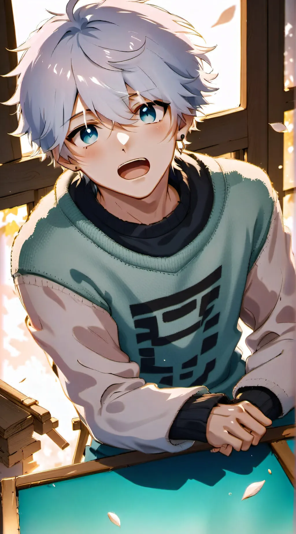 ai character: Lucas  background