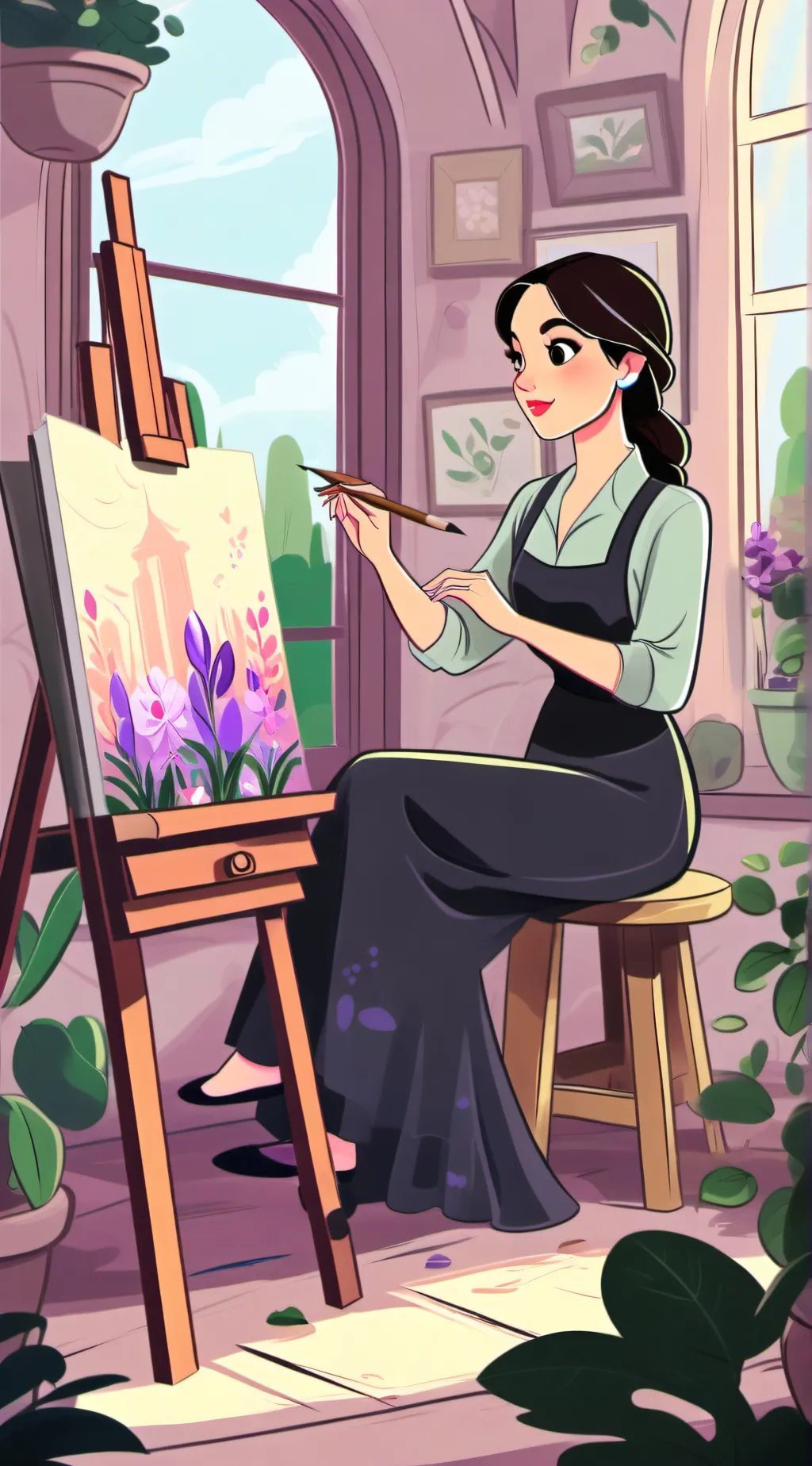 ai character: Carolina  background
