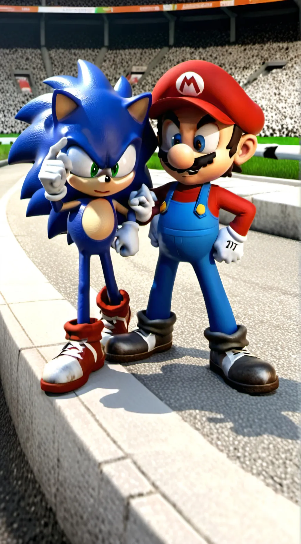 ai character: 🏅 mario & sonic 🏅 background