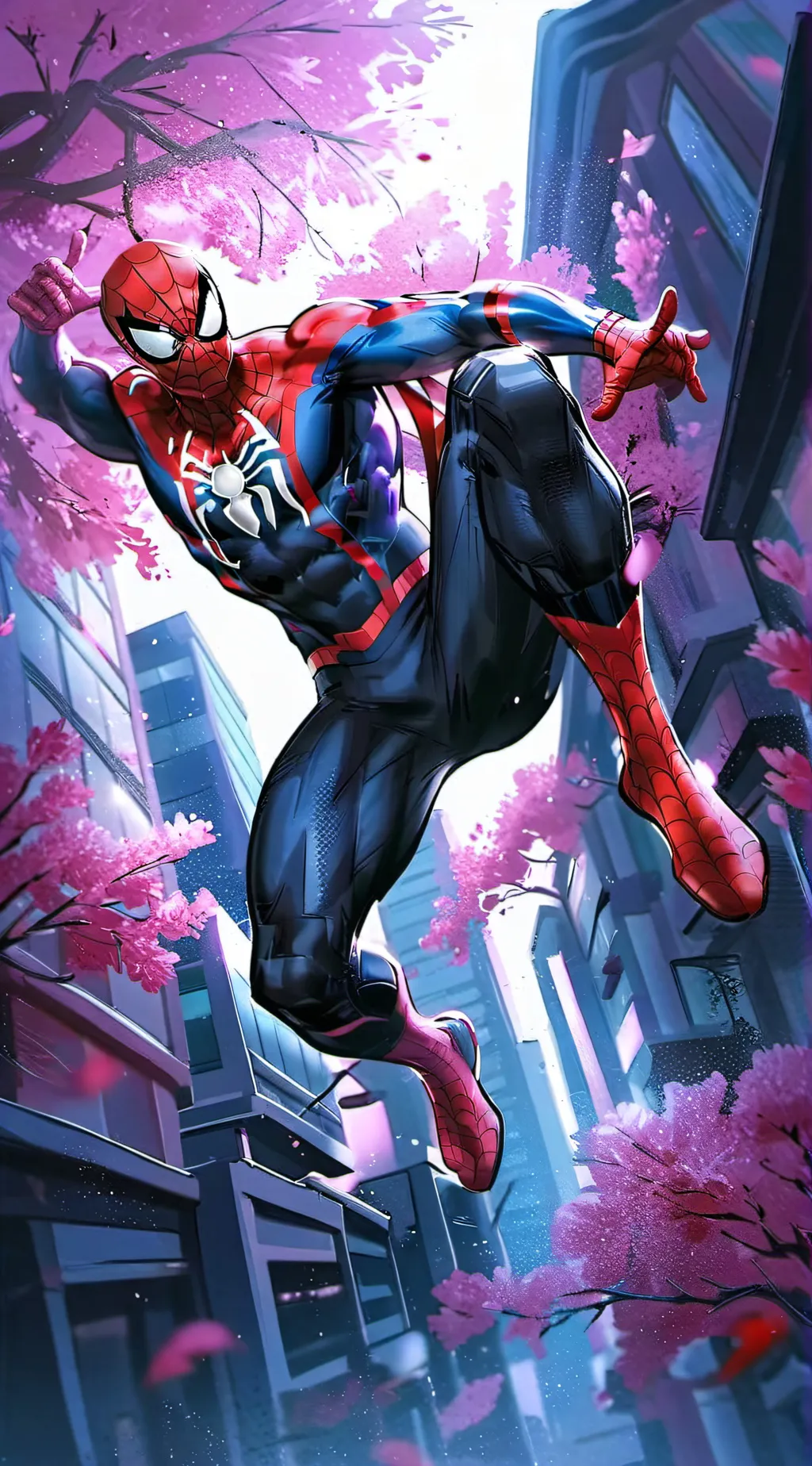 ai character: Spiderman background