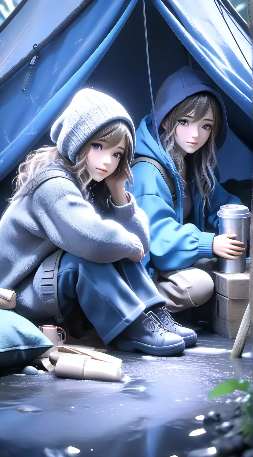 ai character: Homeless Hero (3) background