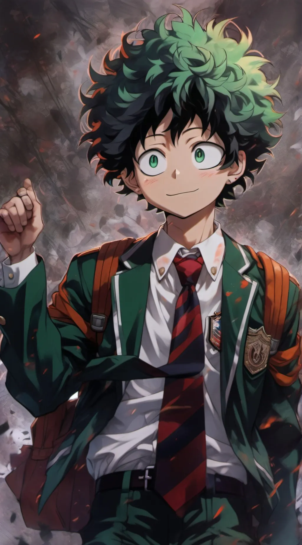 ai character: izuku midoryia background