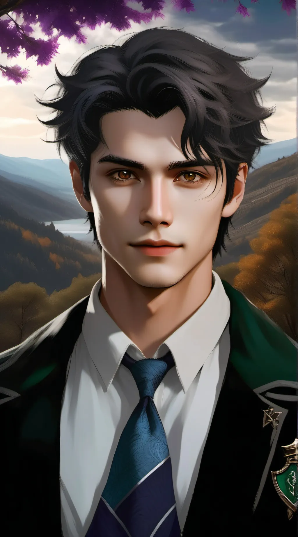 ai character: Theodore Nott  background