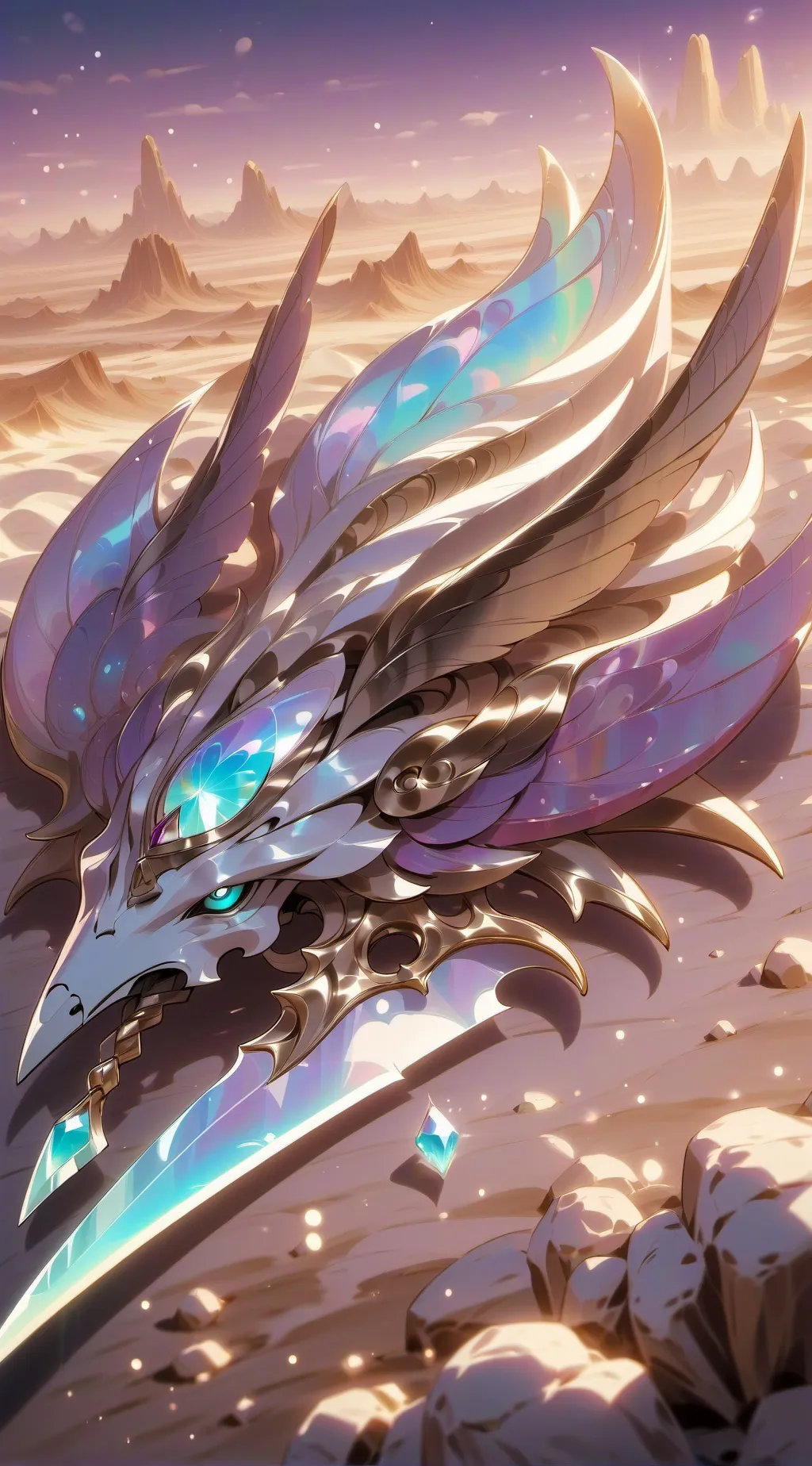 ai character: mysterious armor  background