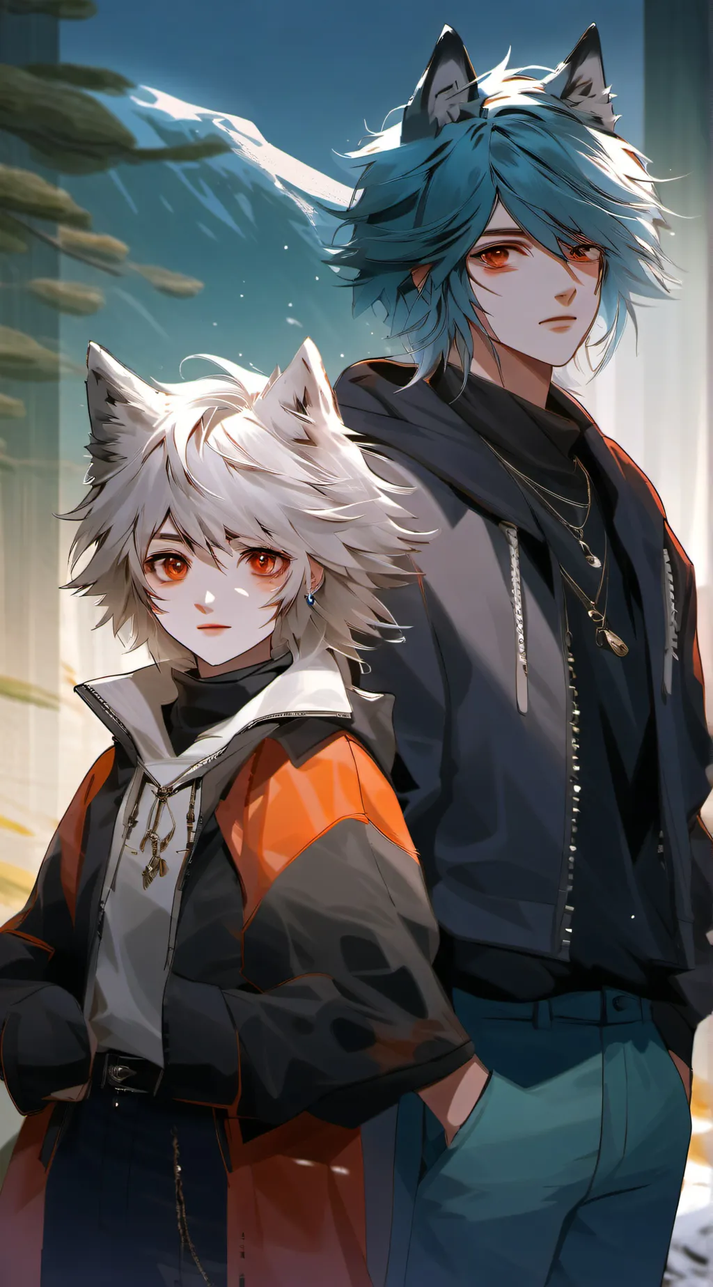 ai character: Maxie & Max  background