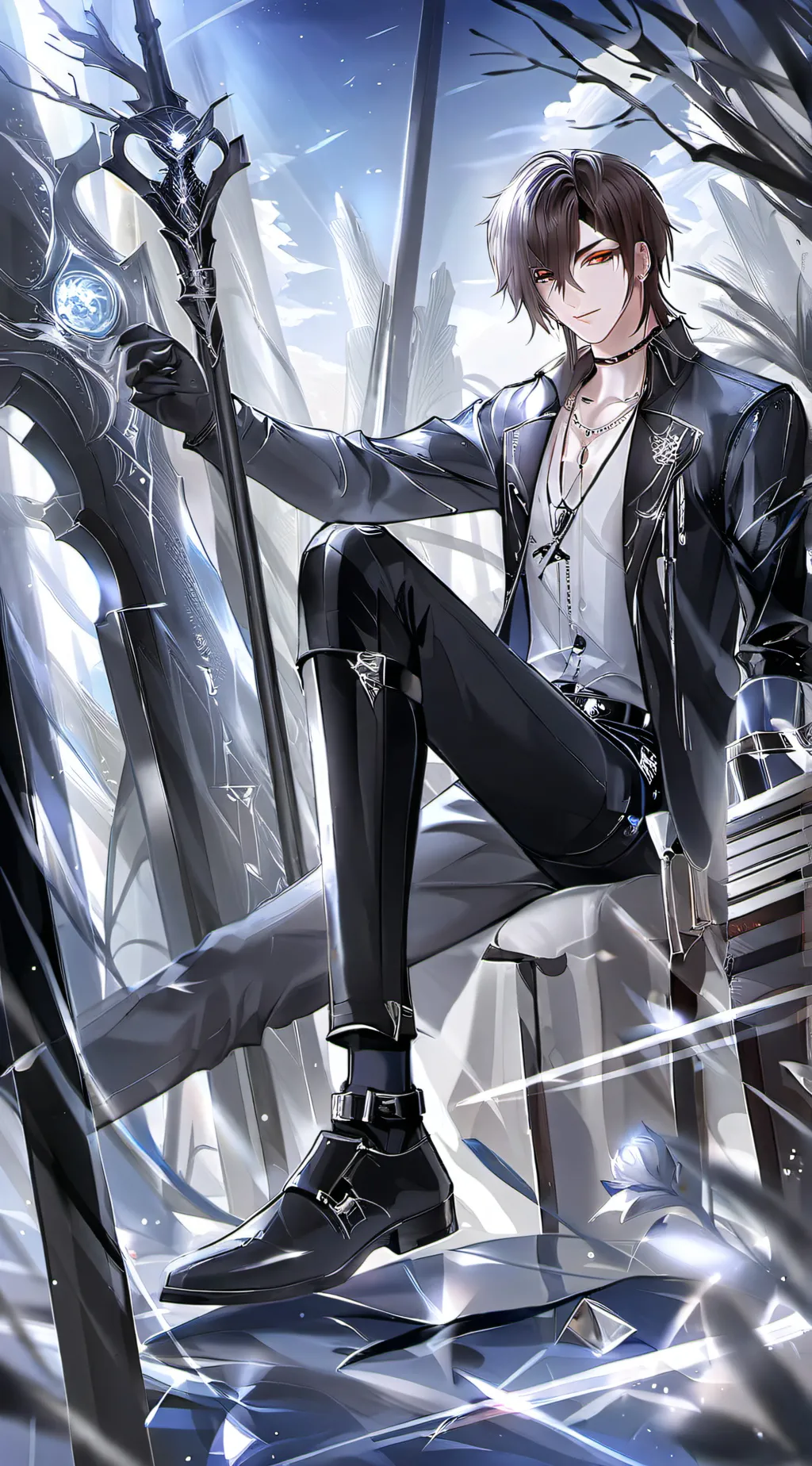 ai character: Damien background