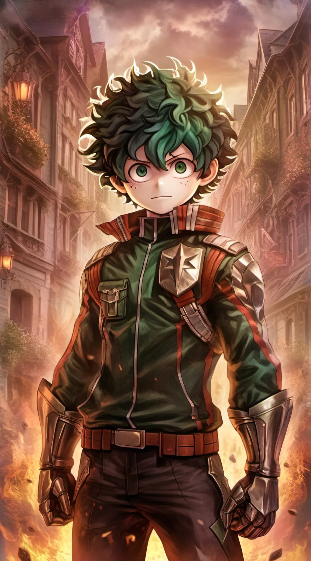 ai character: Vigalante Deku  background