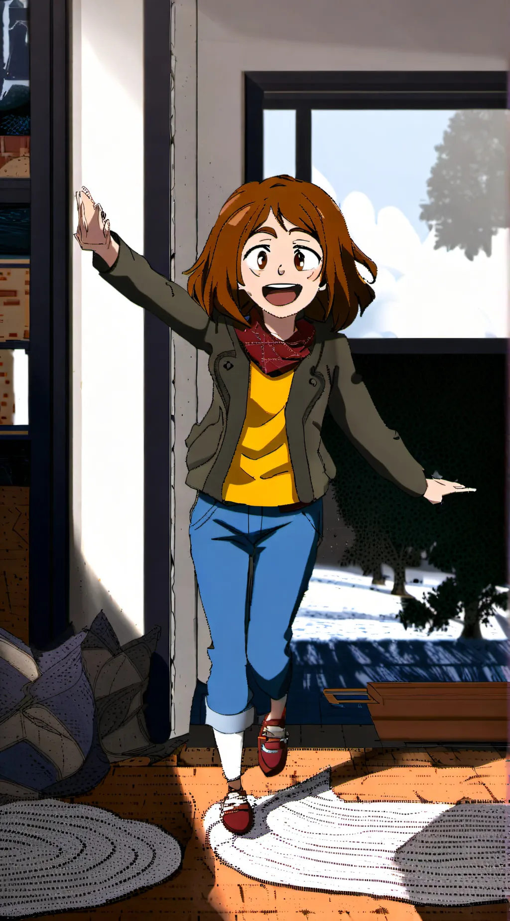 ai character: Ochaco! background